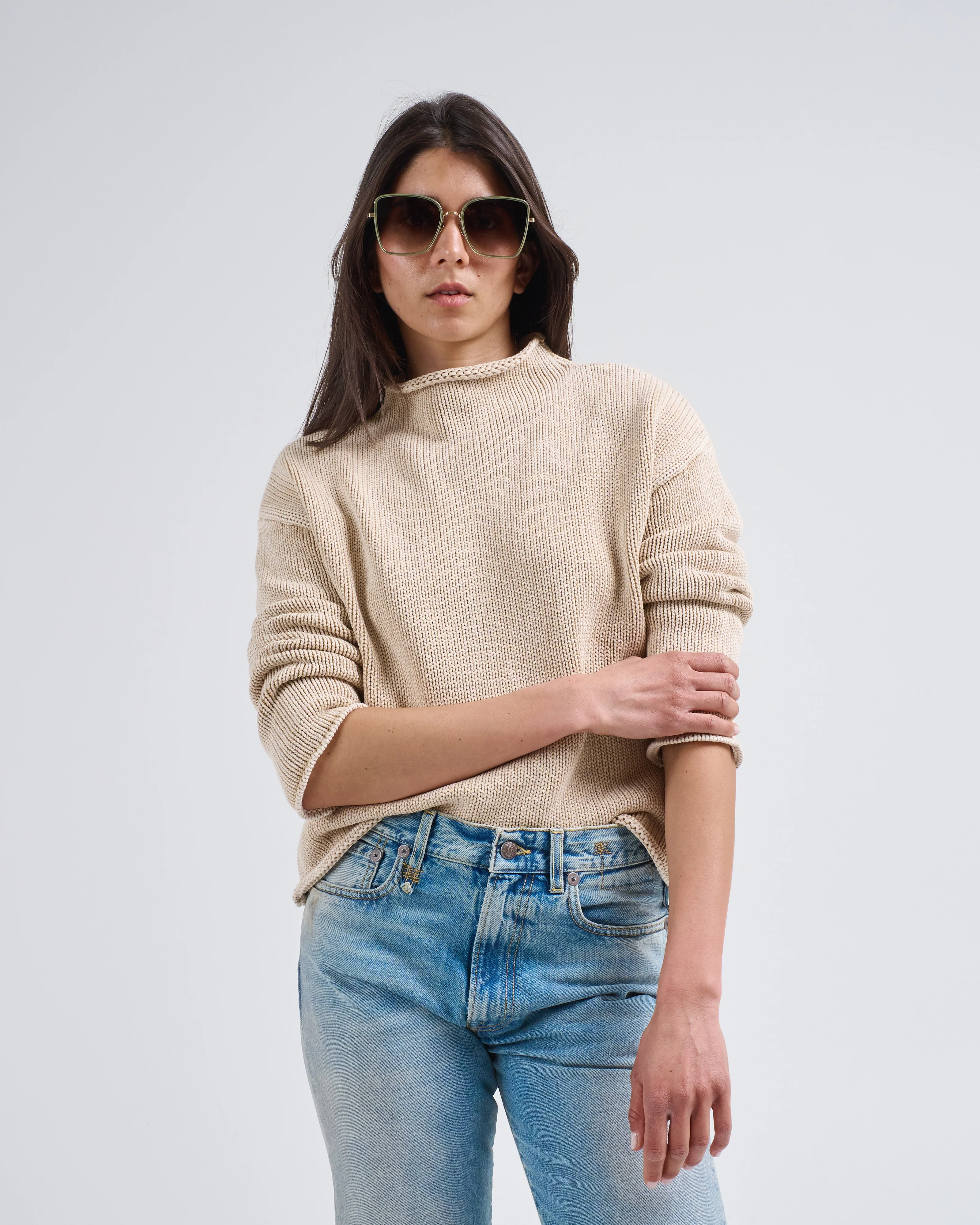 lamis washed cotton sweater - Image 3