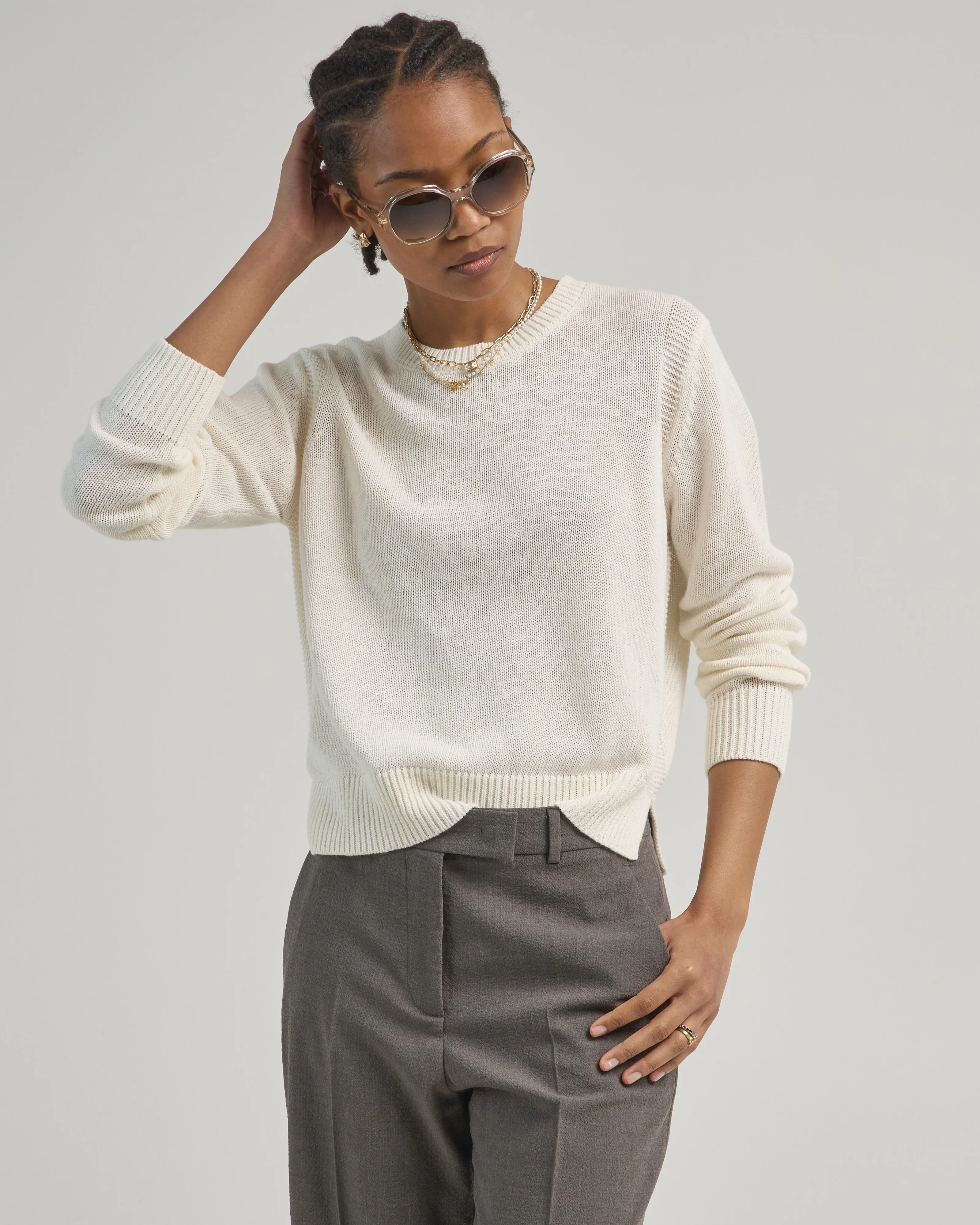 lana cotton linen sweater - Image 3