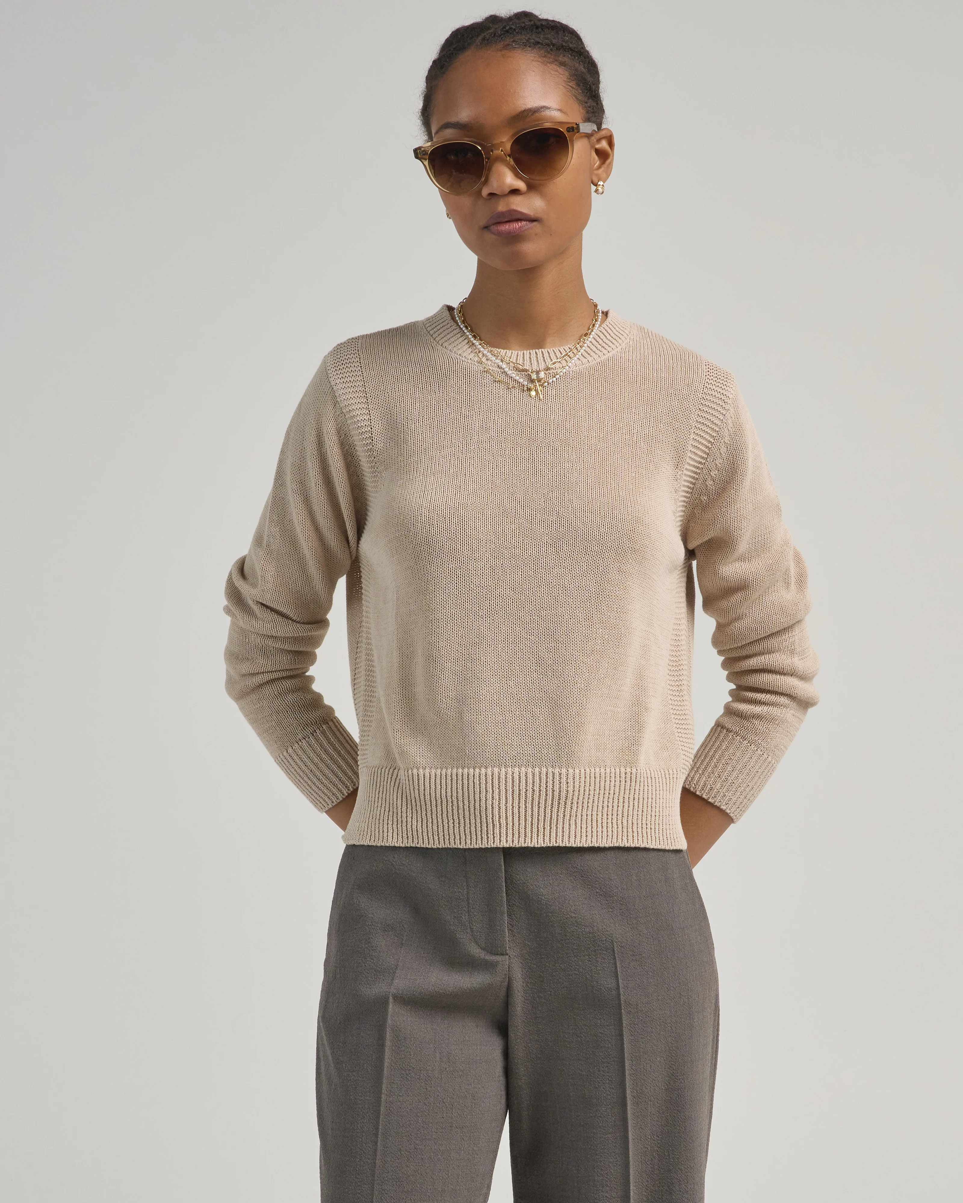 lana cotton linen sweater - Image 3