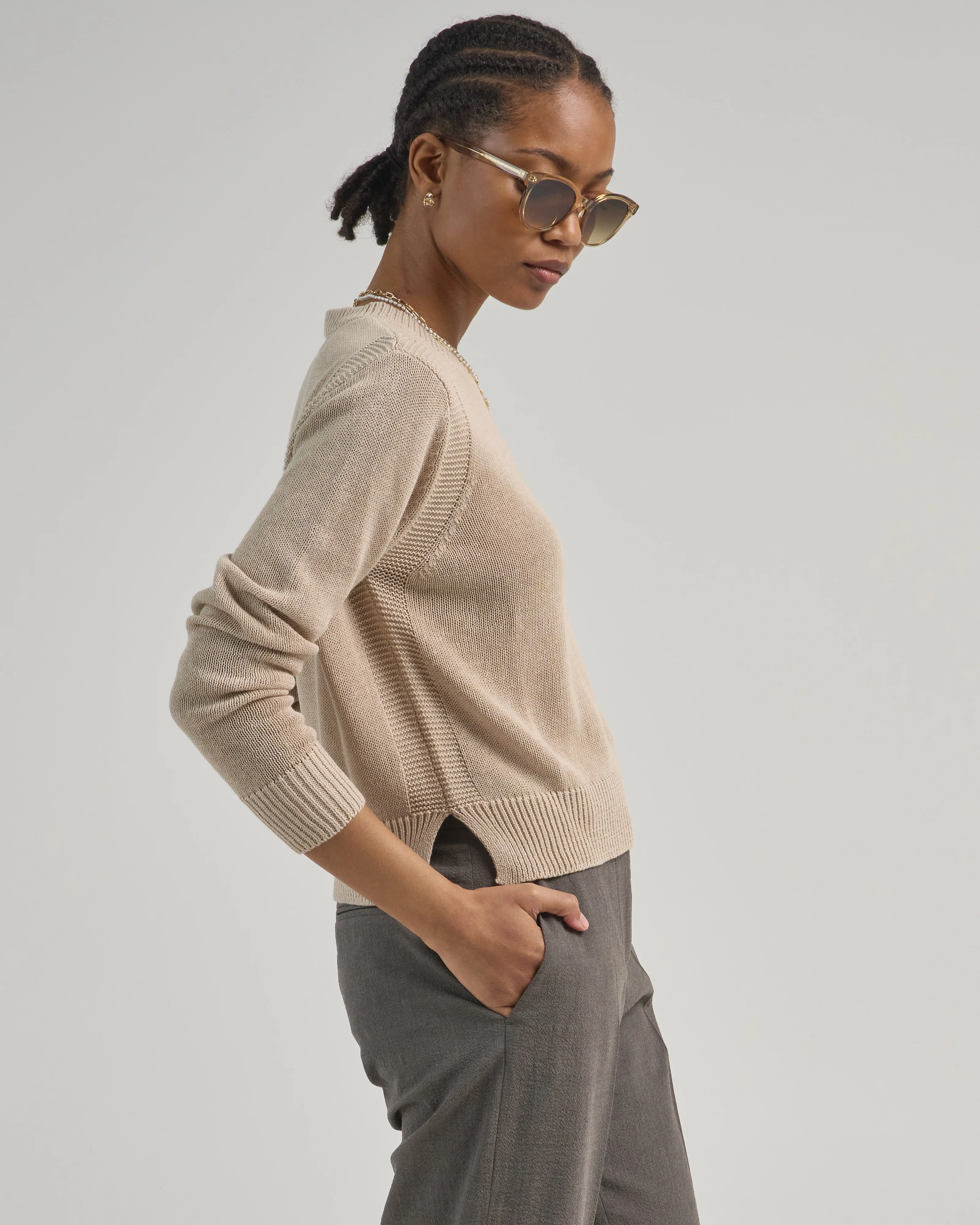 lana cotton linen sweater - Image 4