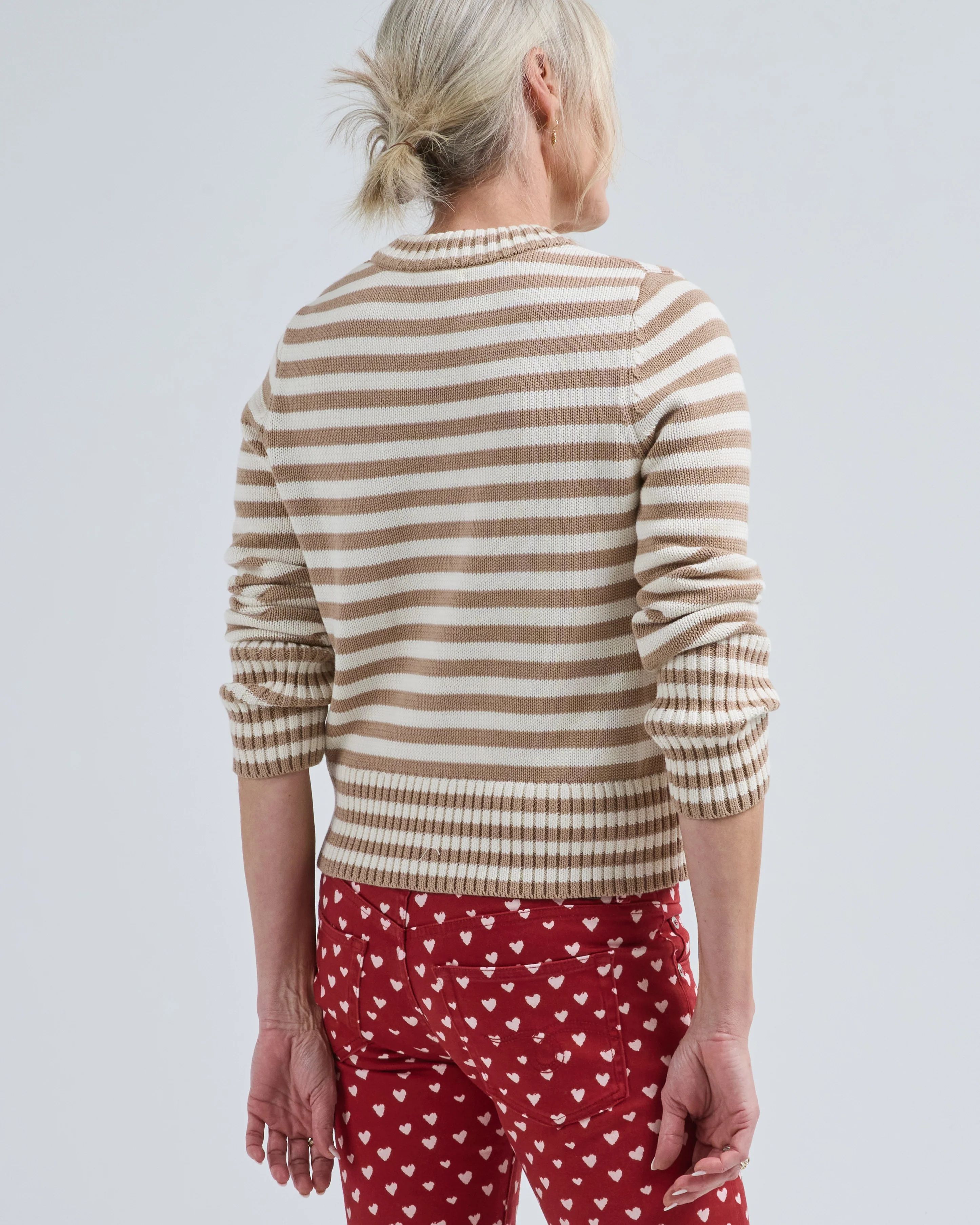 micha stripe cotton sweater - Image 3