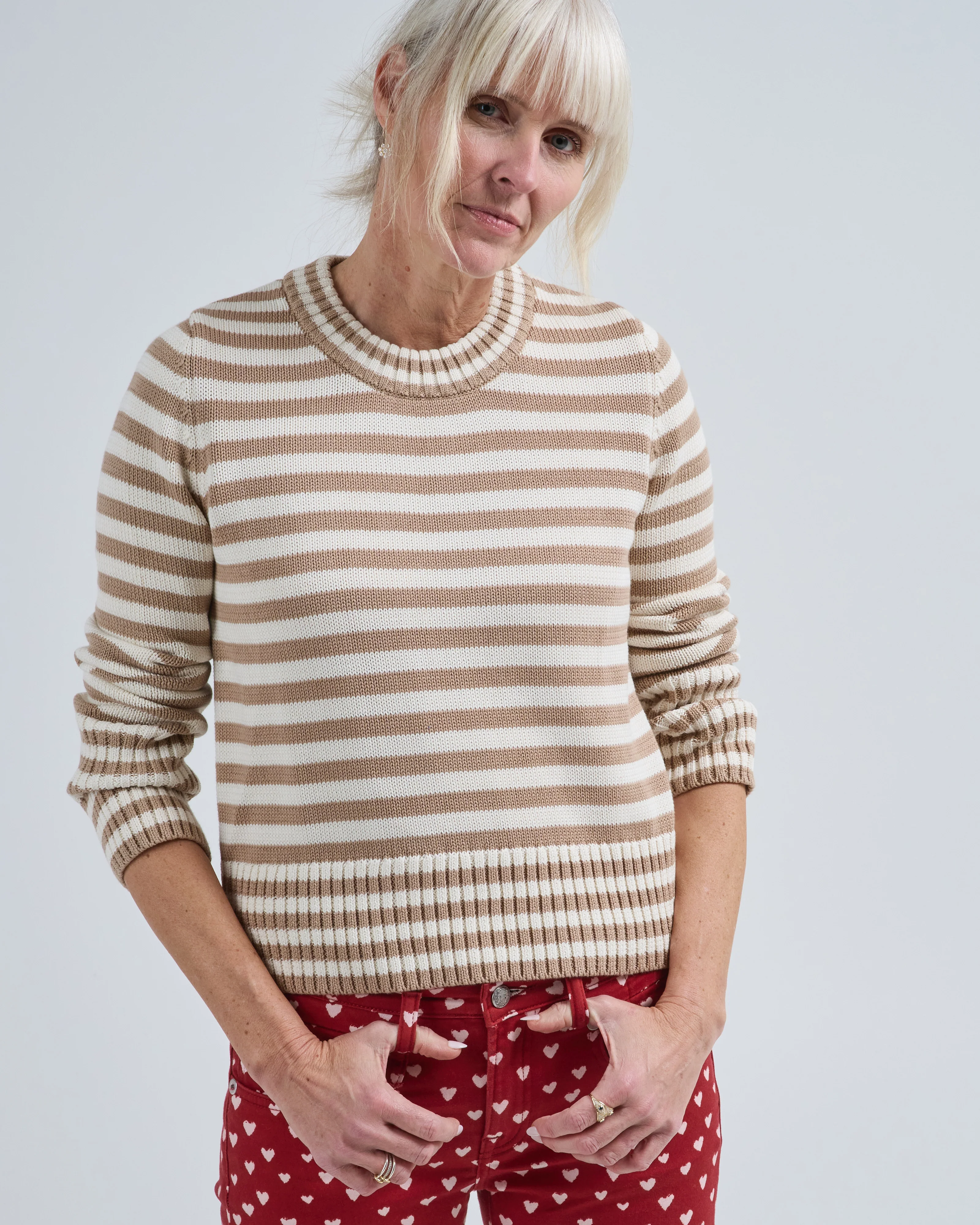 micha stripe cotton sweater - Image 4