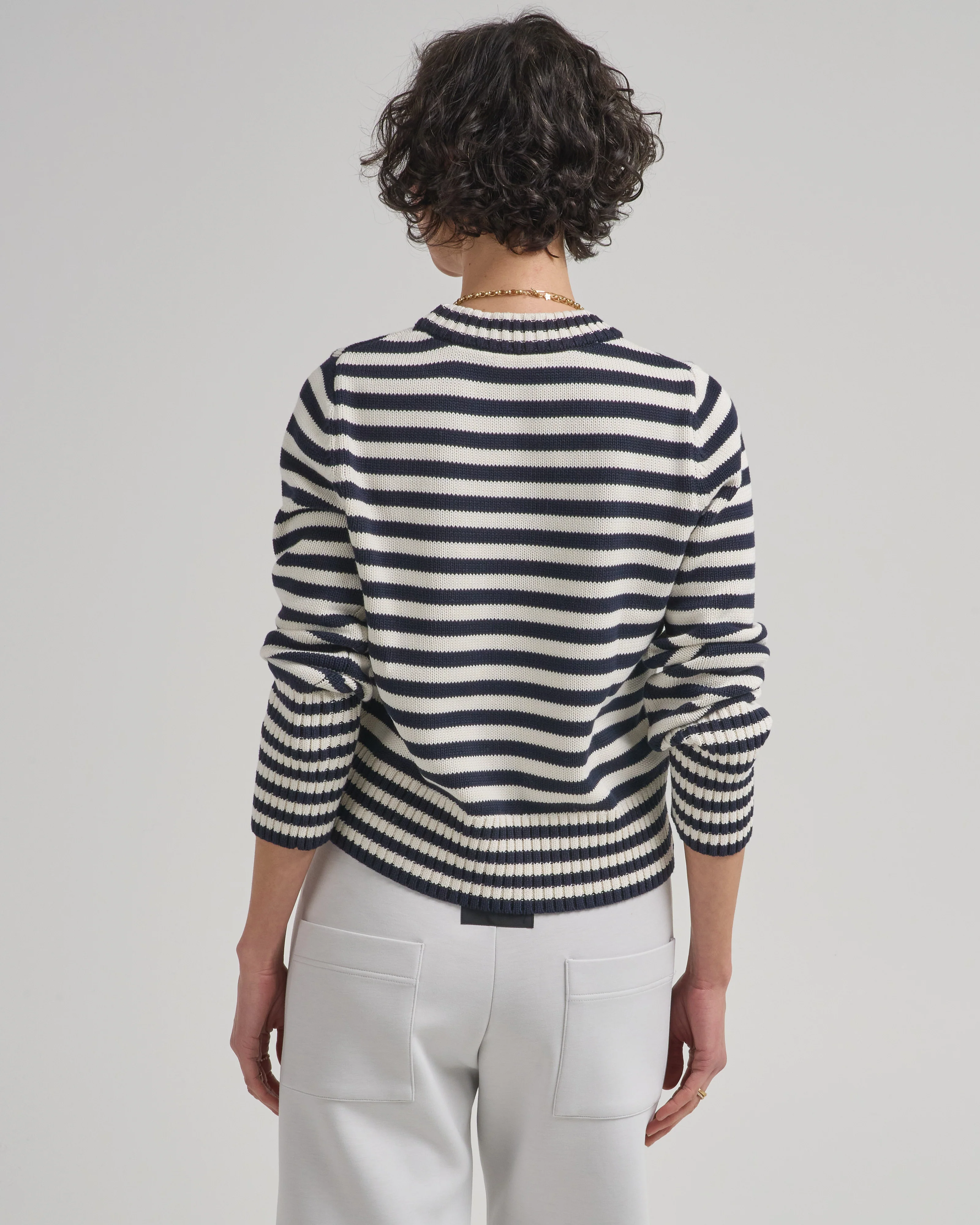 micha stripe cotton sweater - Image 4