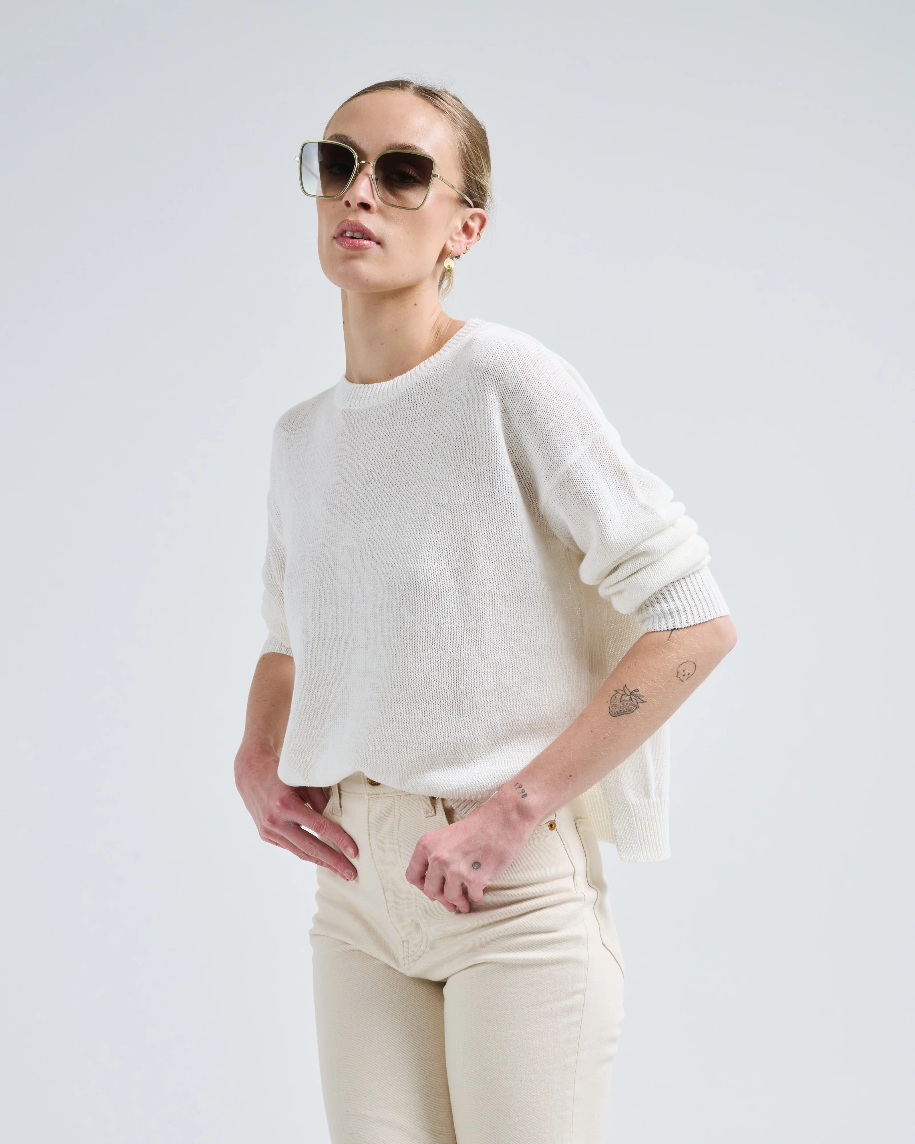 nadin cotton linen sweater - Image 3