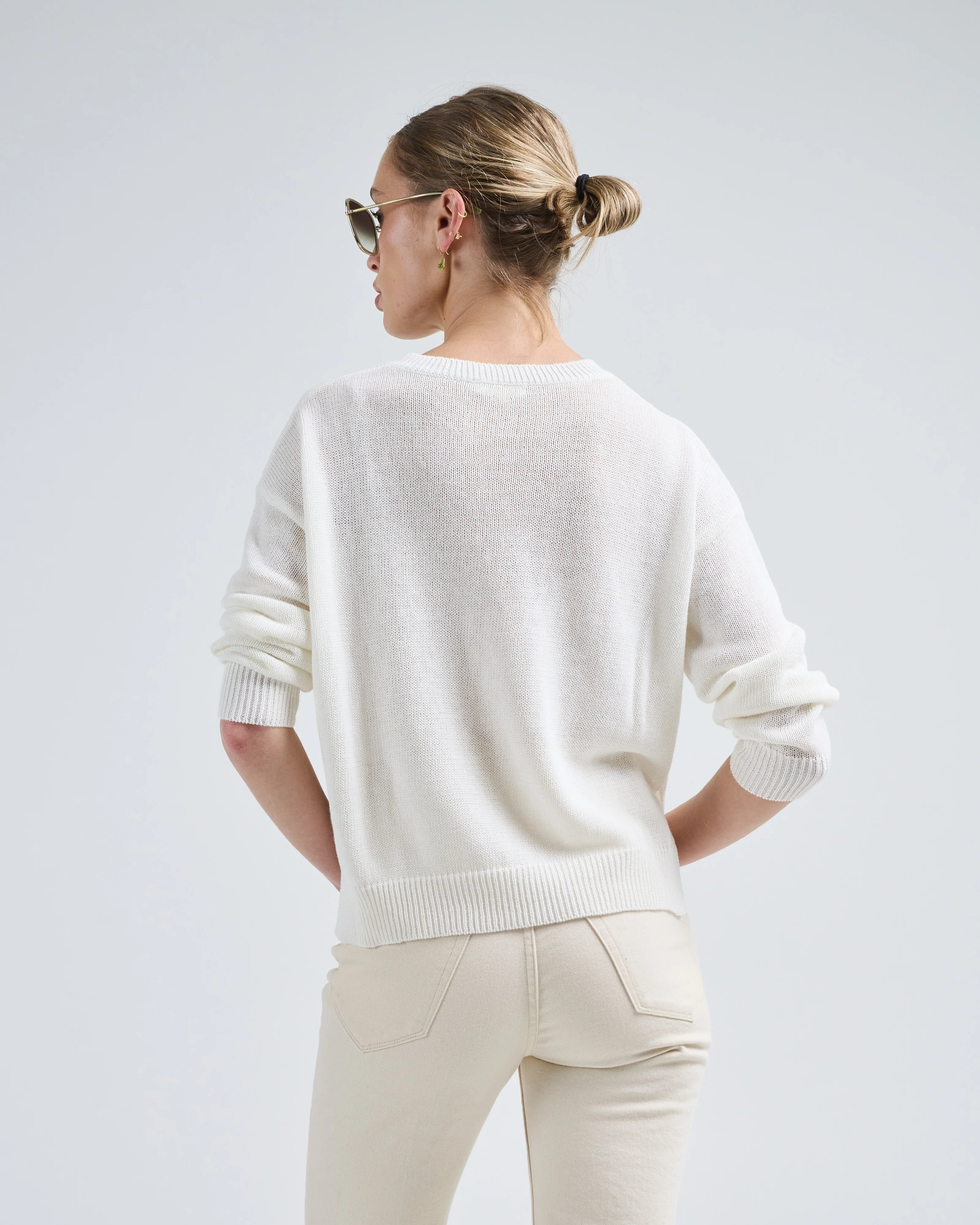 nadin cotton linen sweater - Image 4