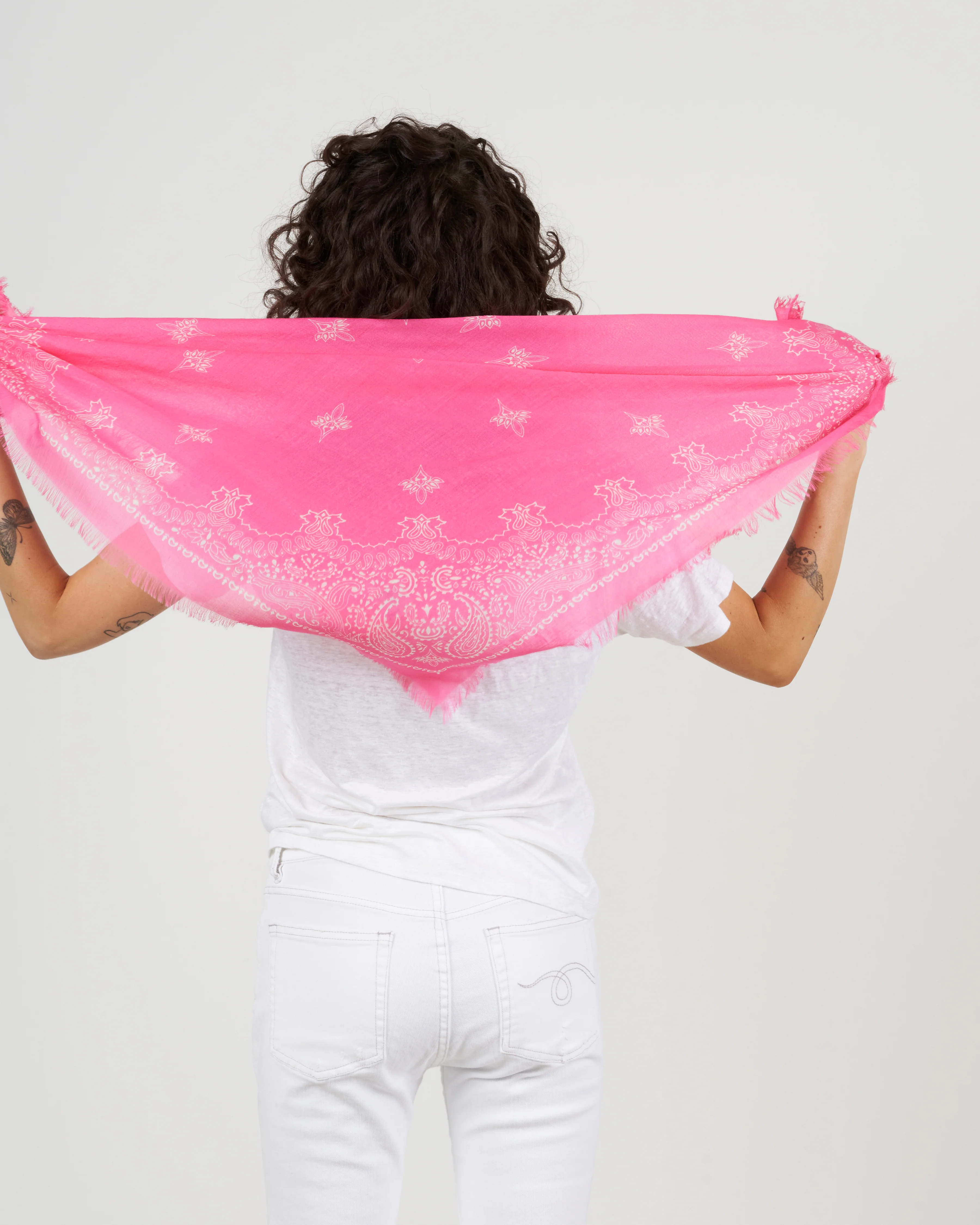 bandana scarf - hot pink - Image 2