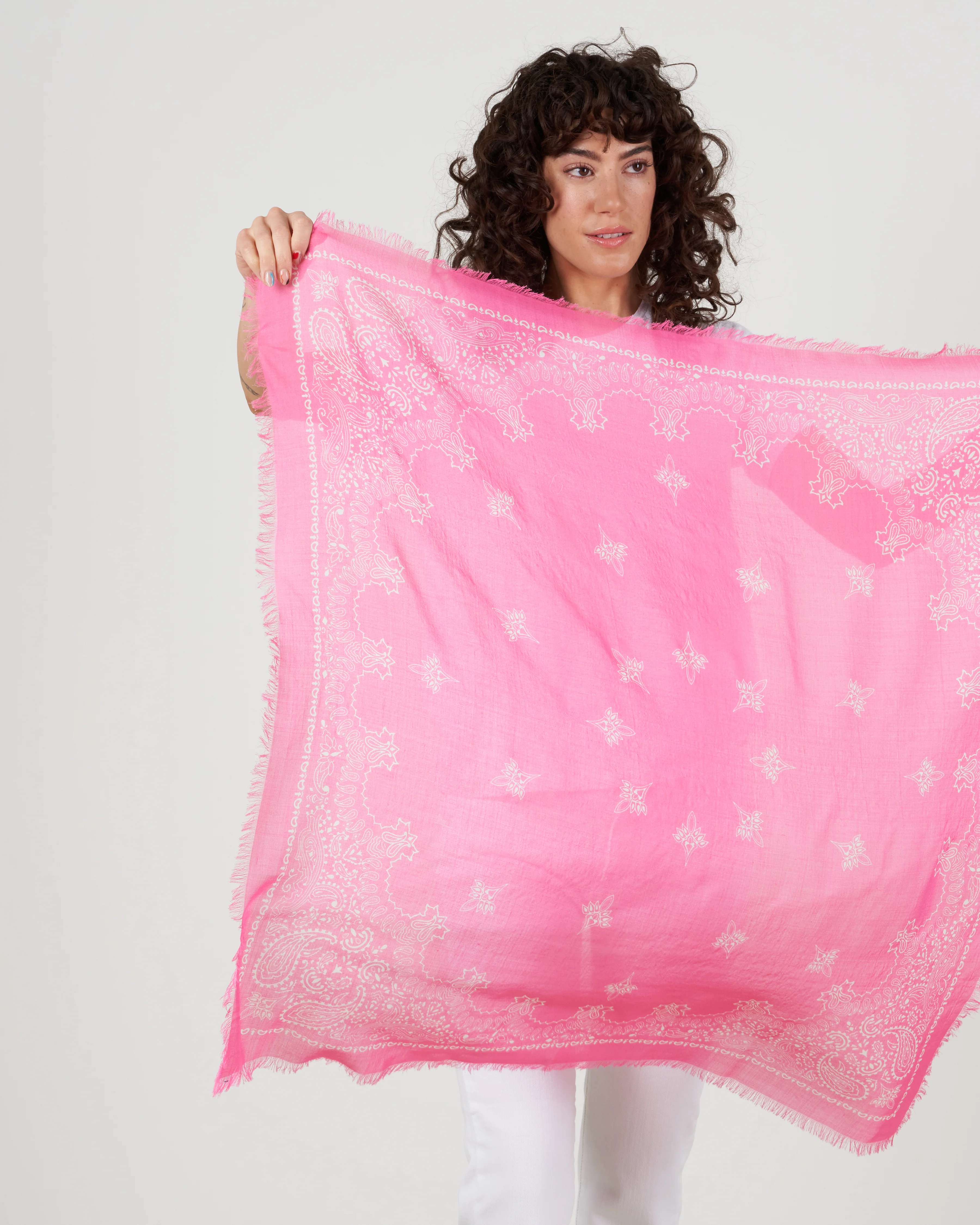 bandana scarf - hot pink - Image 3