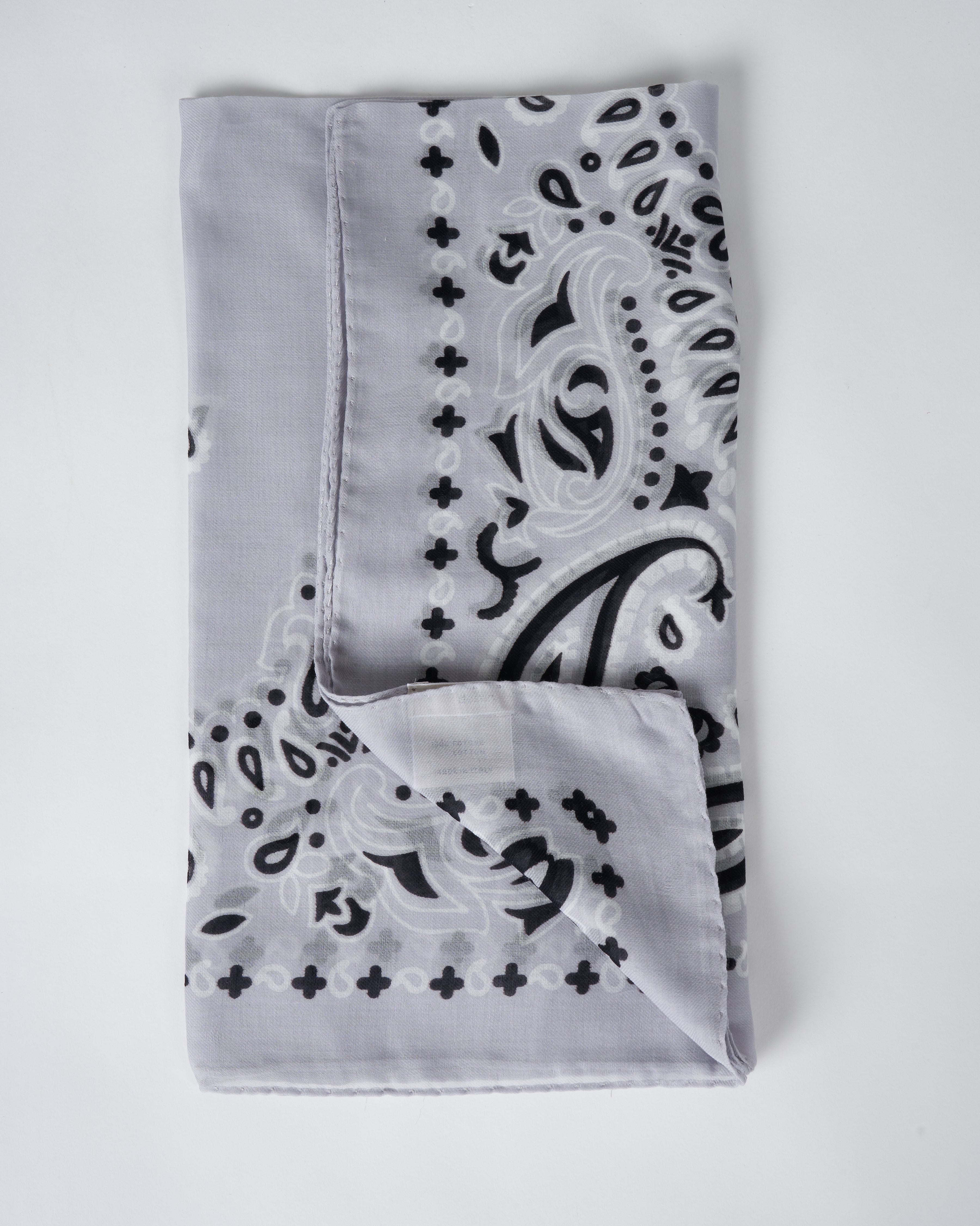 cot bandana scarf - iced grey - Image 5