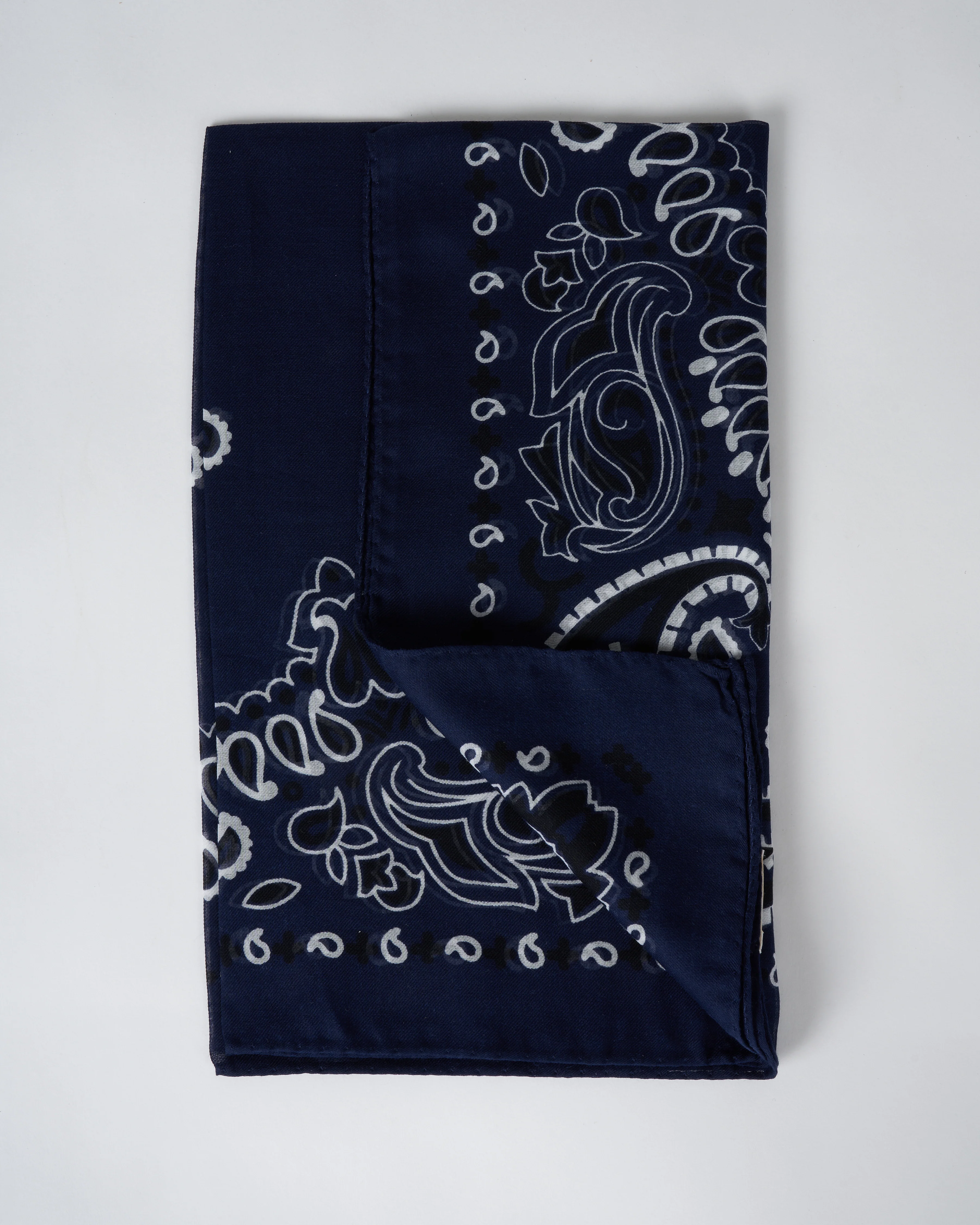 cot bandana scarf - navy - Image 5