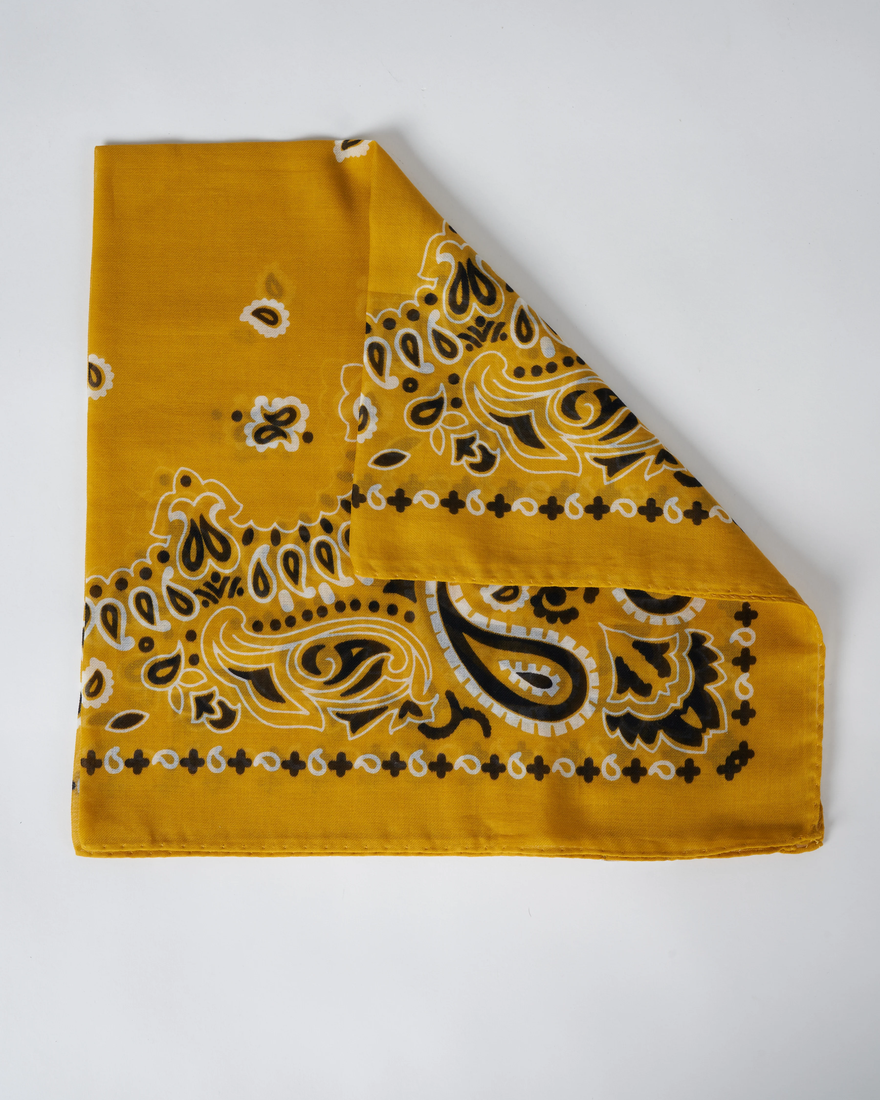cot bandana scarf - yellow - Image 5