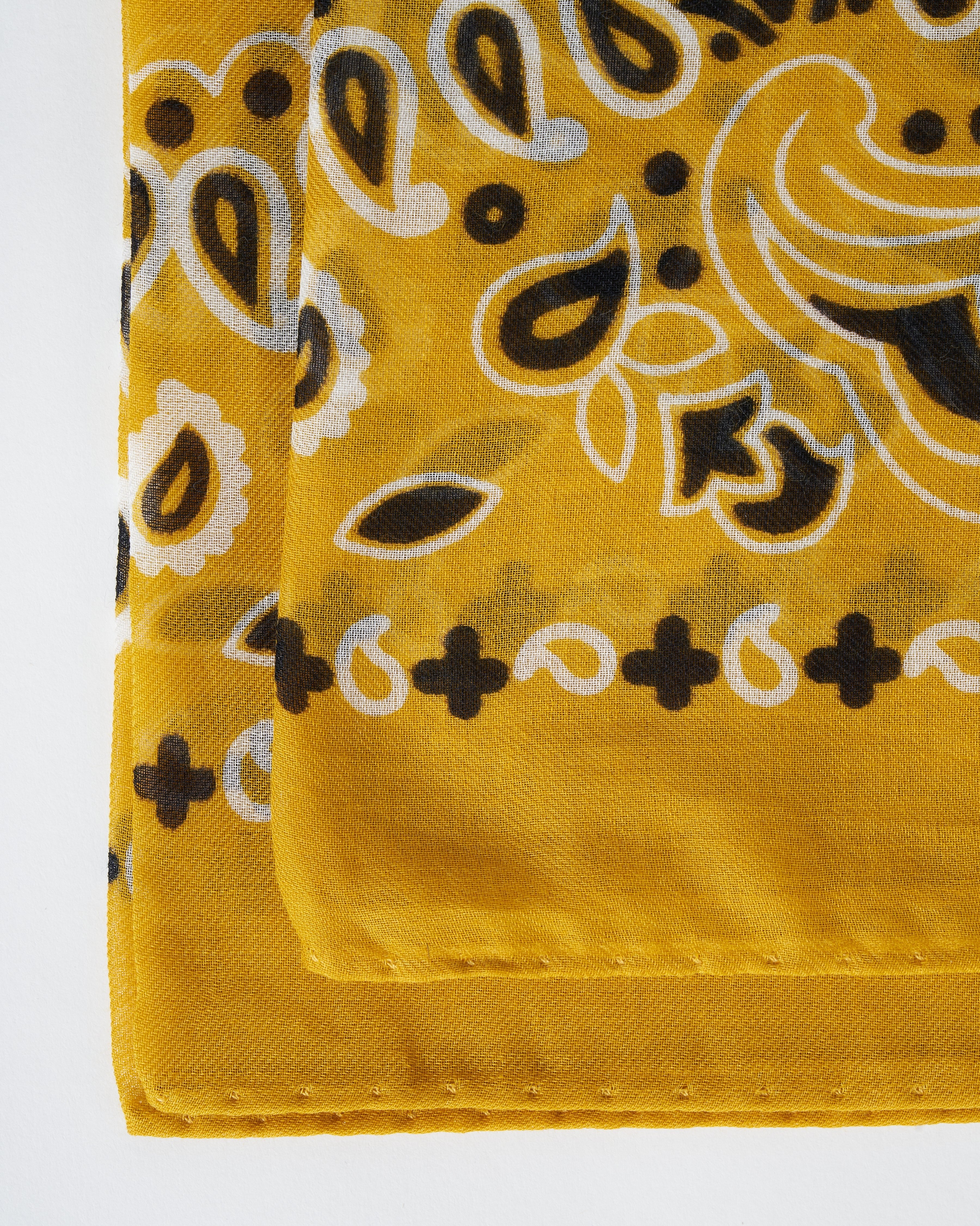 cot bandana scarf - yellow - Image 7