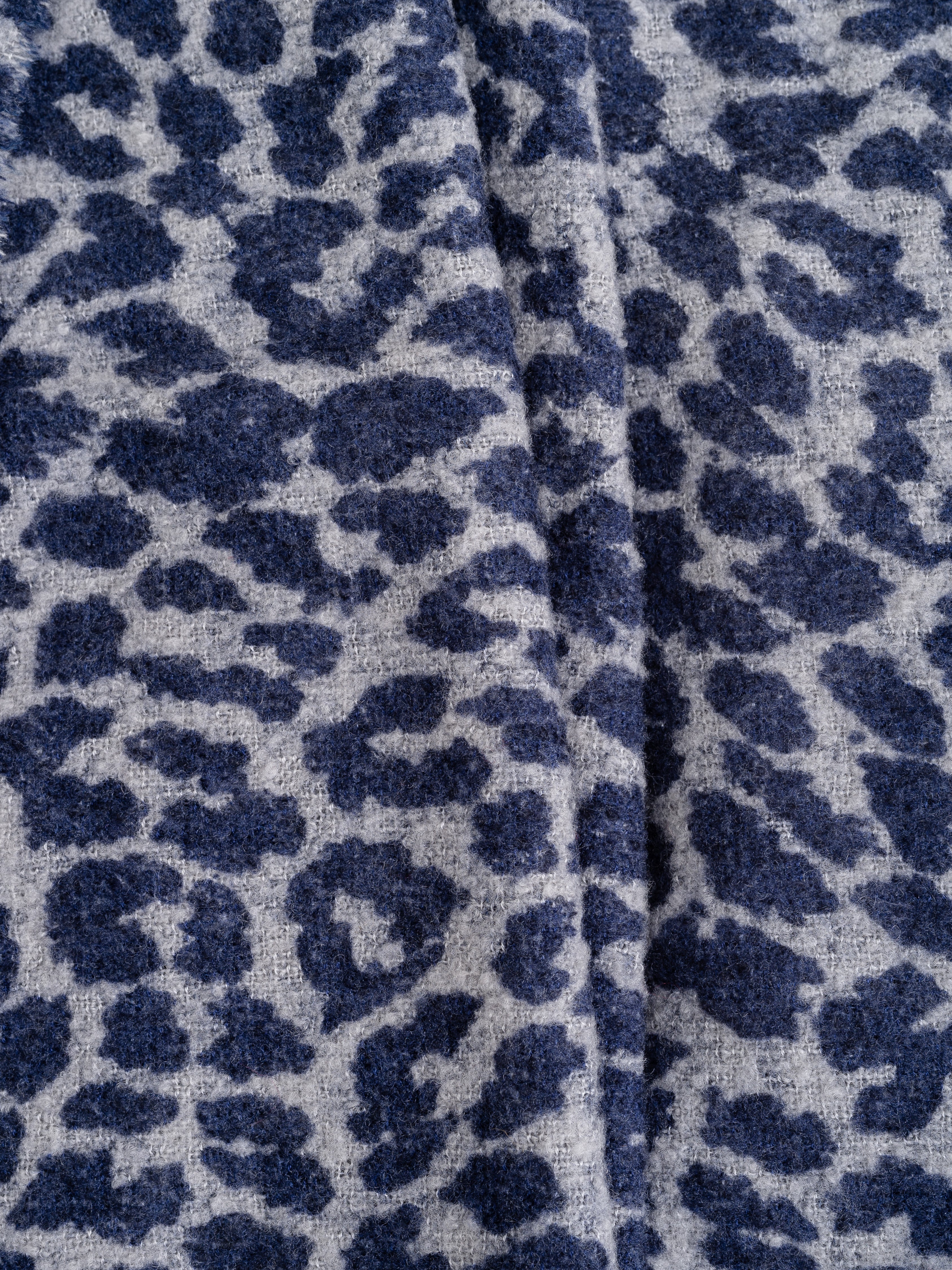 flustra sciarpa - blue leopard - Image 3