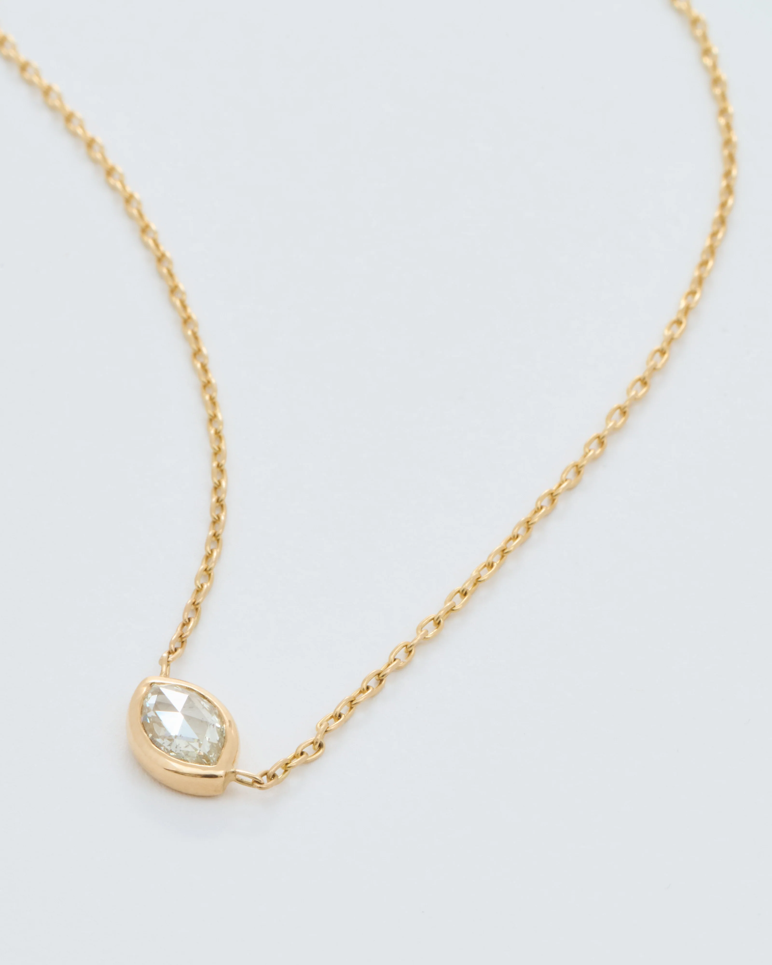 diamond shape necklace marquise - Image 2
