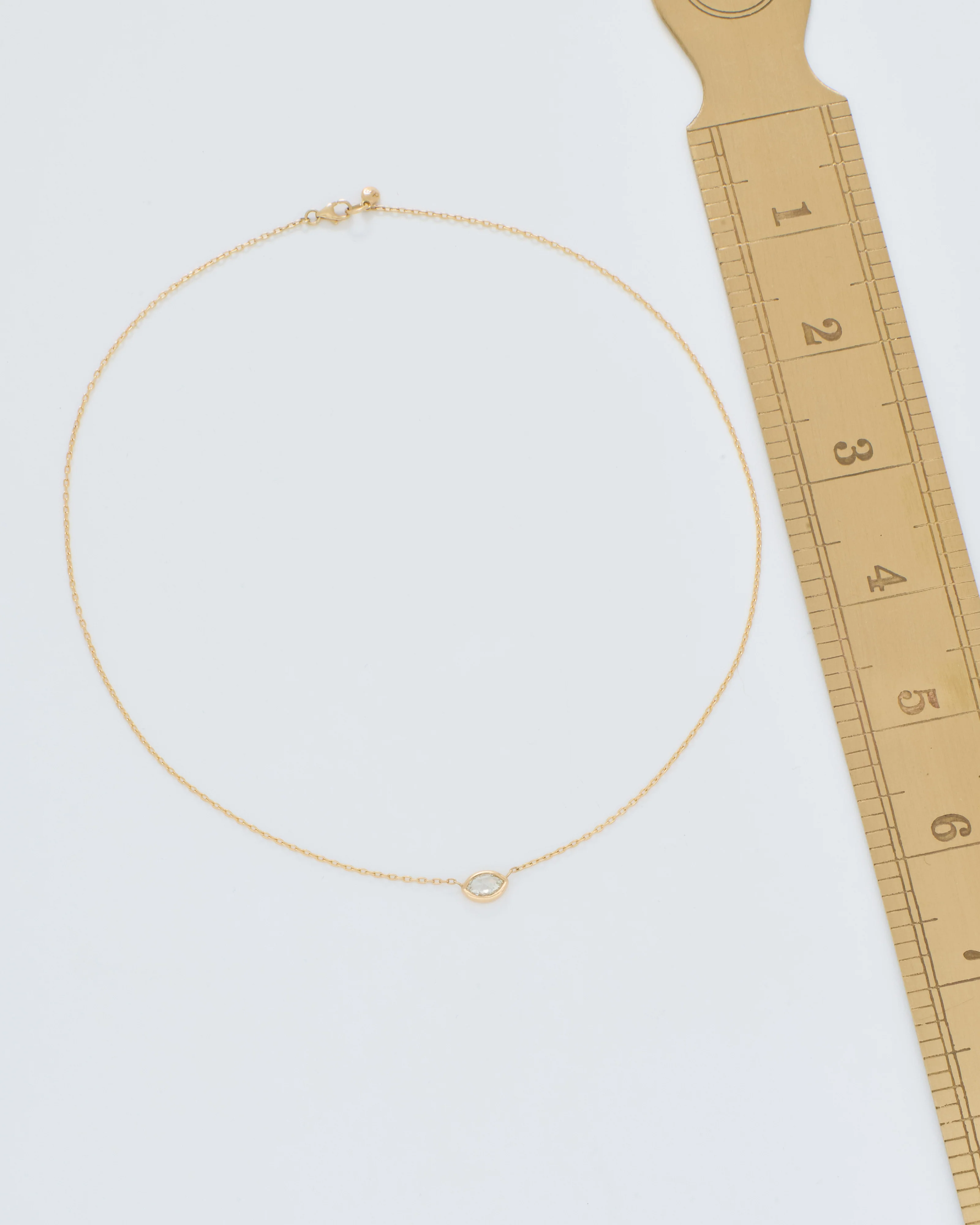 diamond shape necklace marquise - Image 6