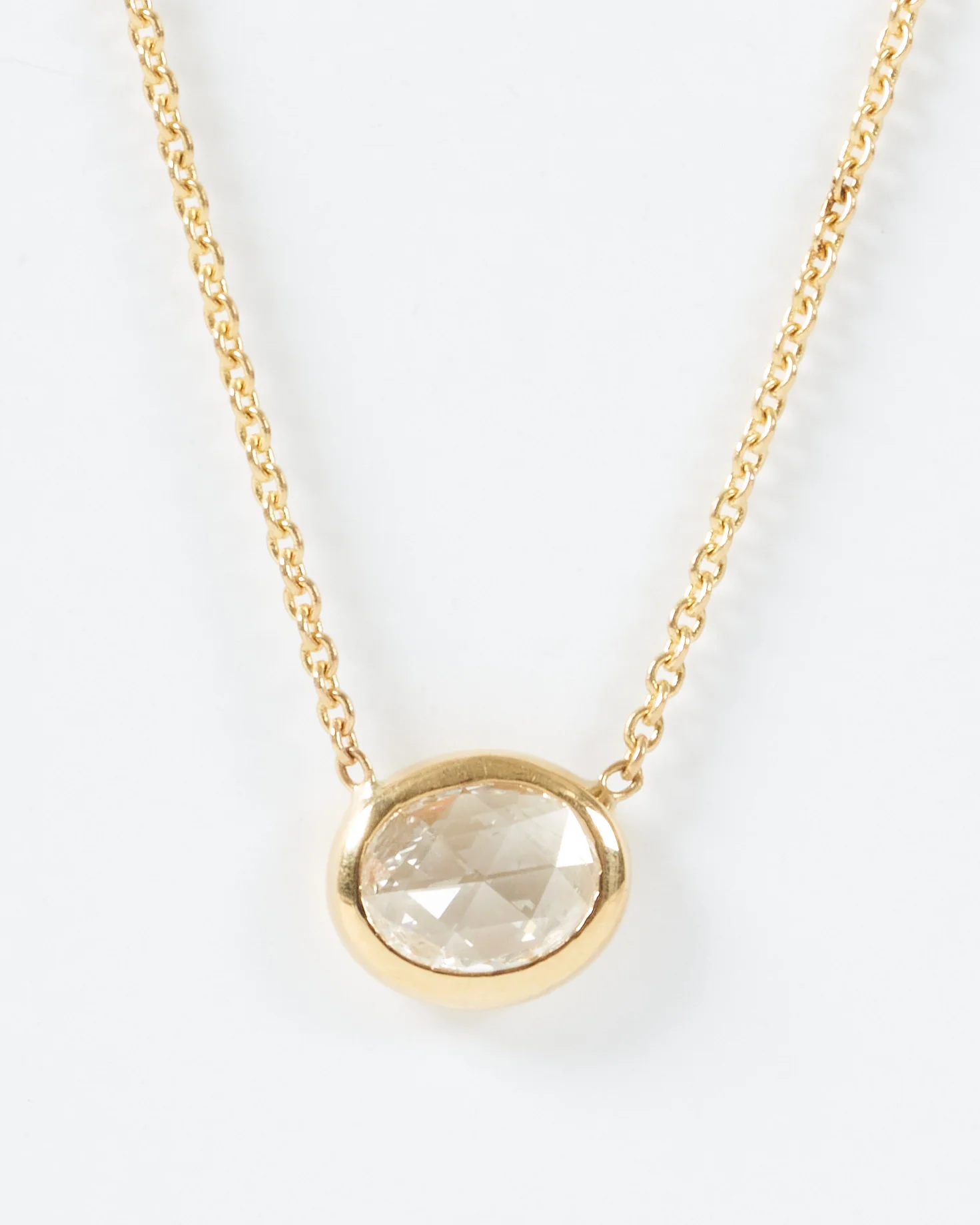 diamond shape necklace oval - Image 2