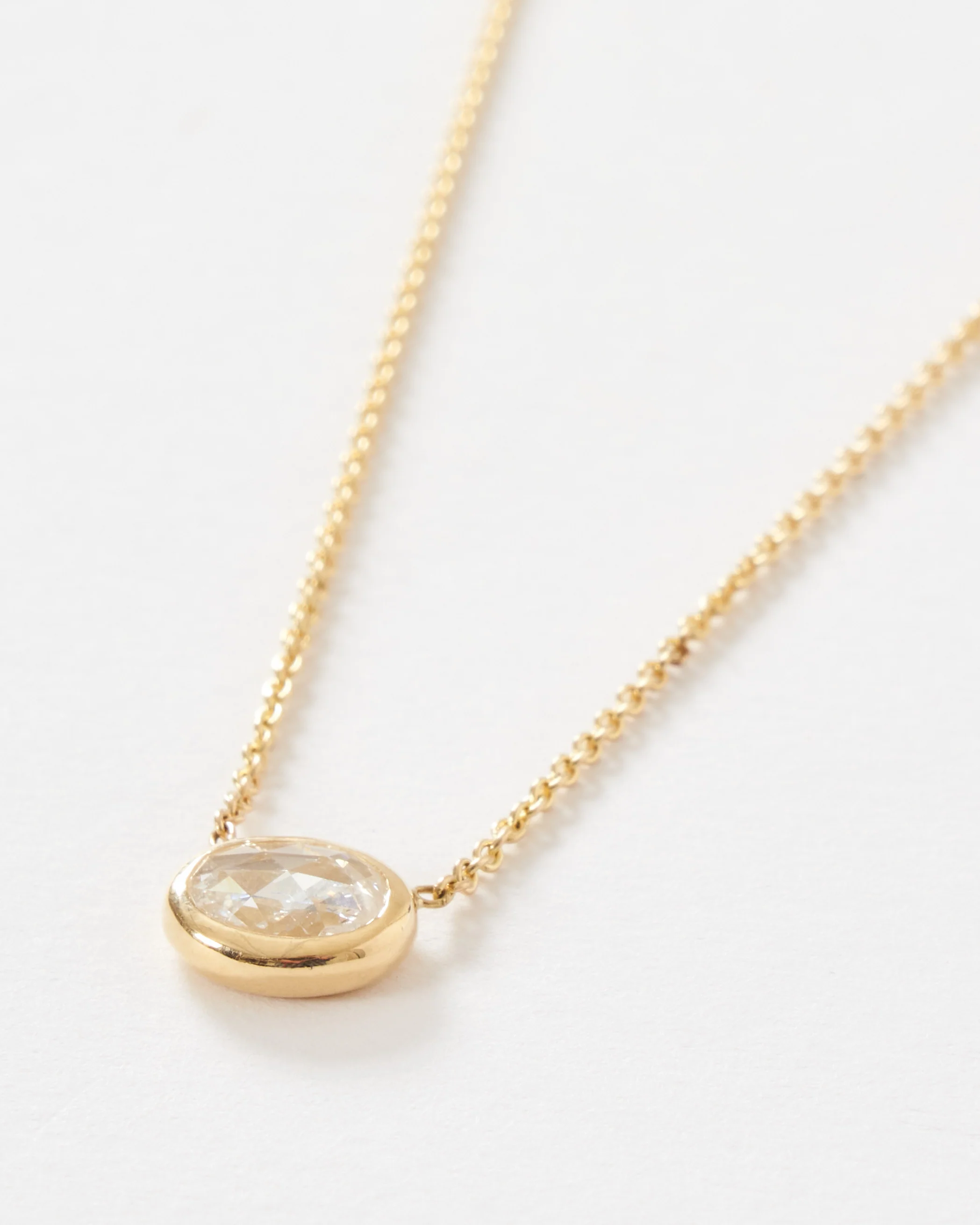 diamond shape necklace oval - Image 3