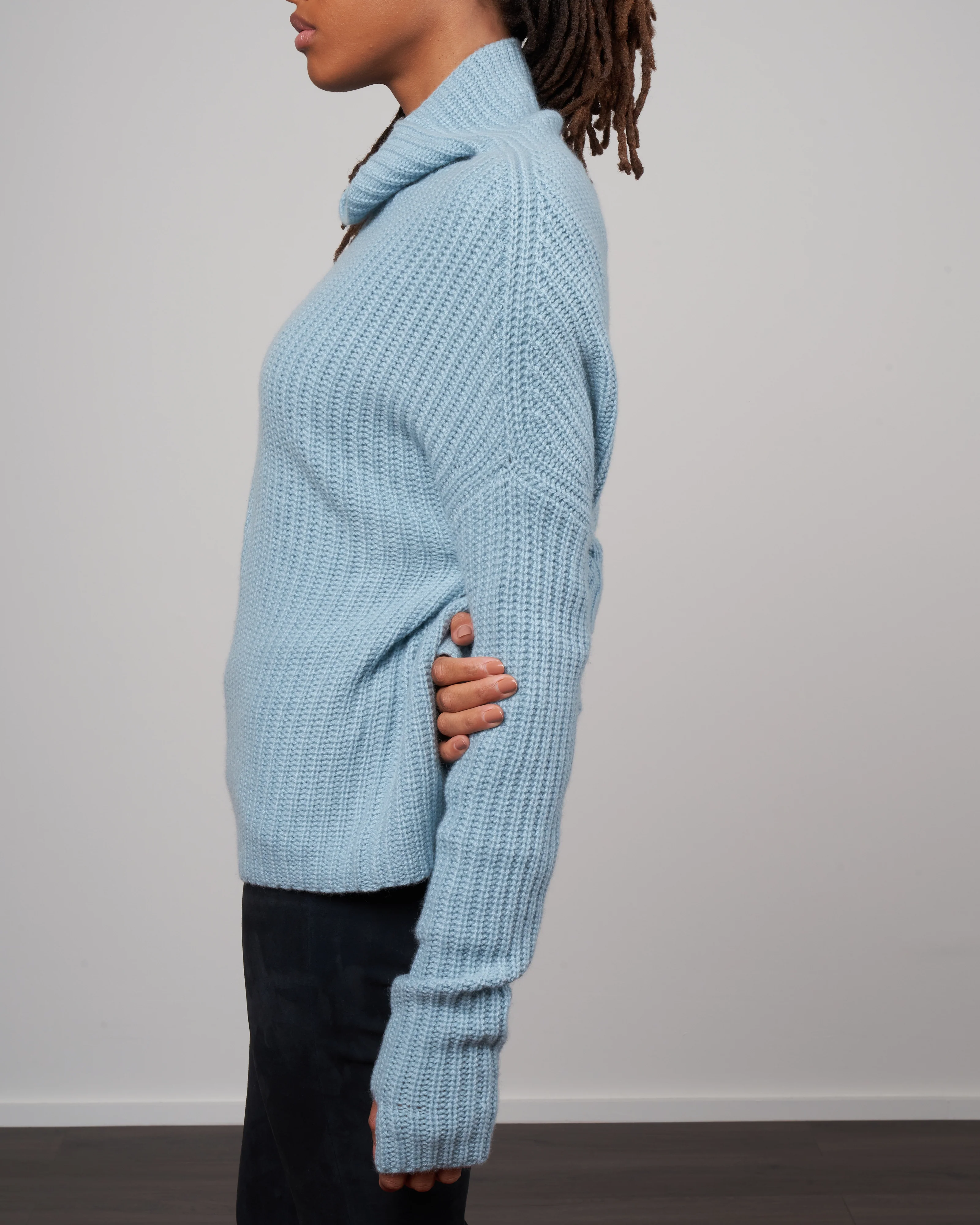 fishermans rib funnel neck - ocean - Image 3