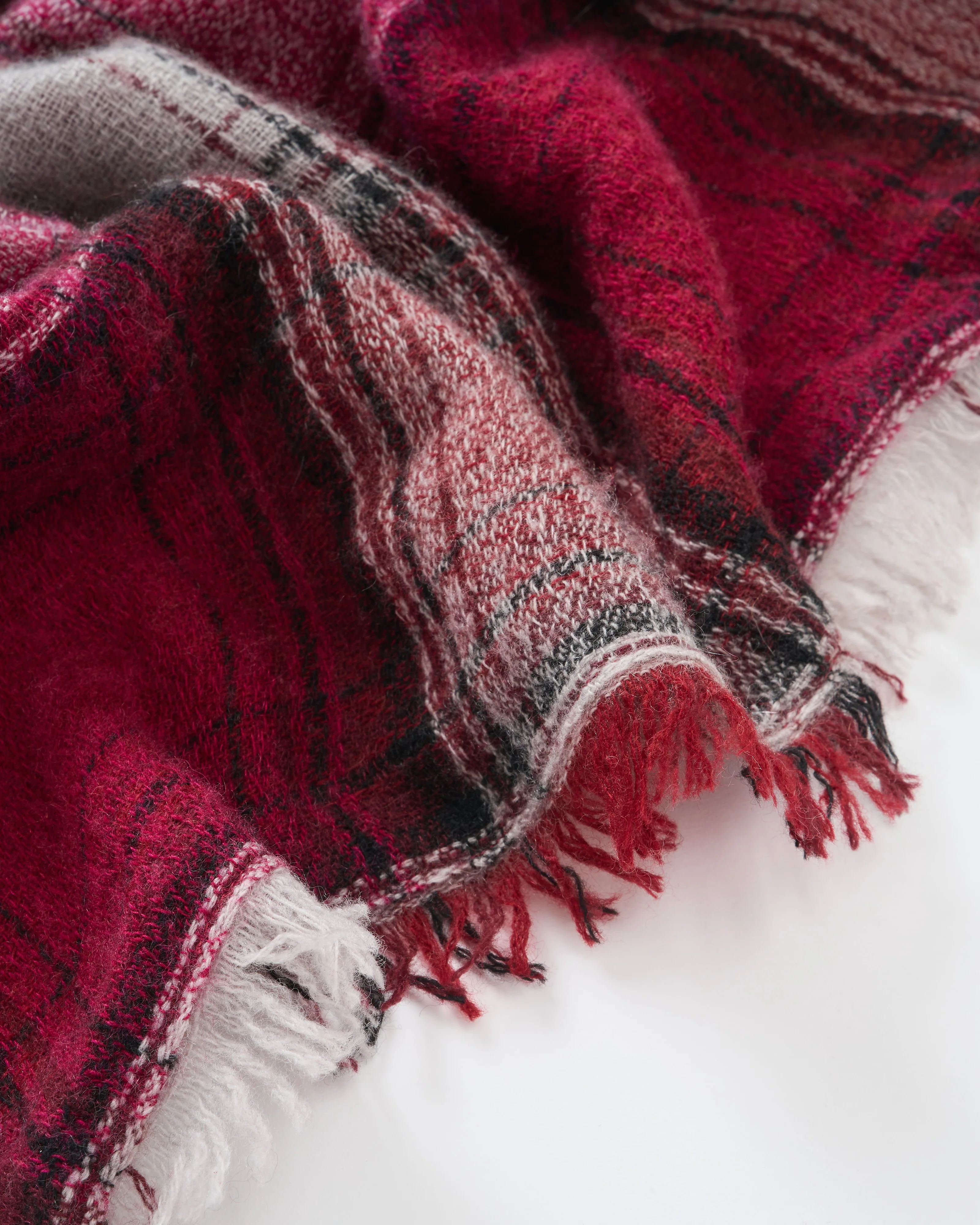 malia plaid with fringe - Image 2