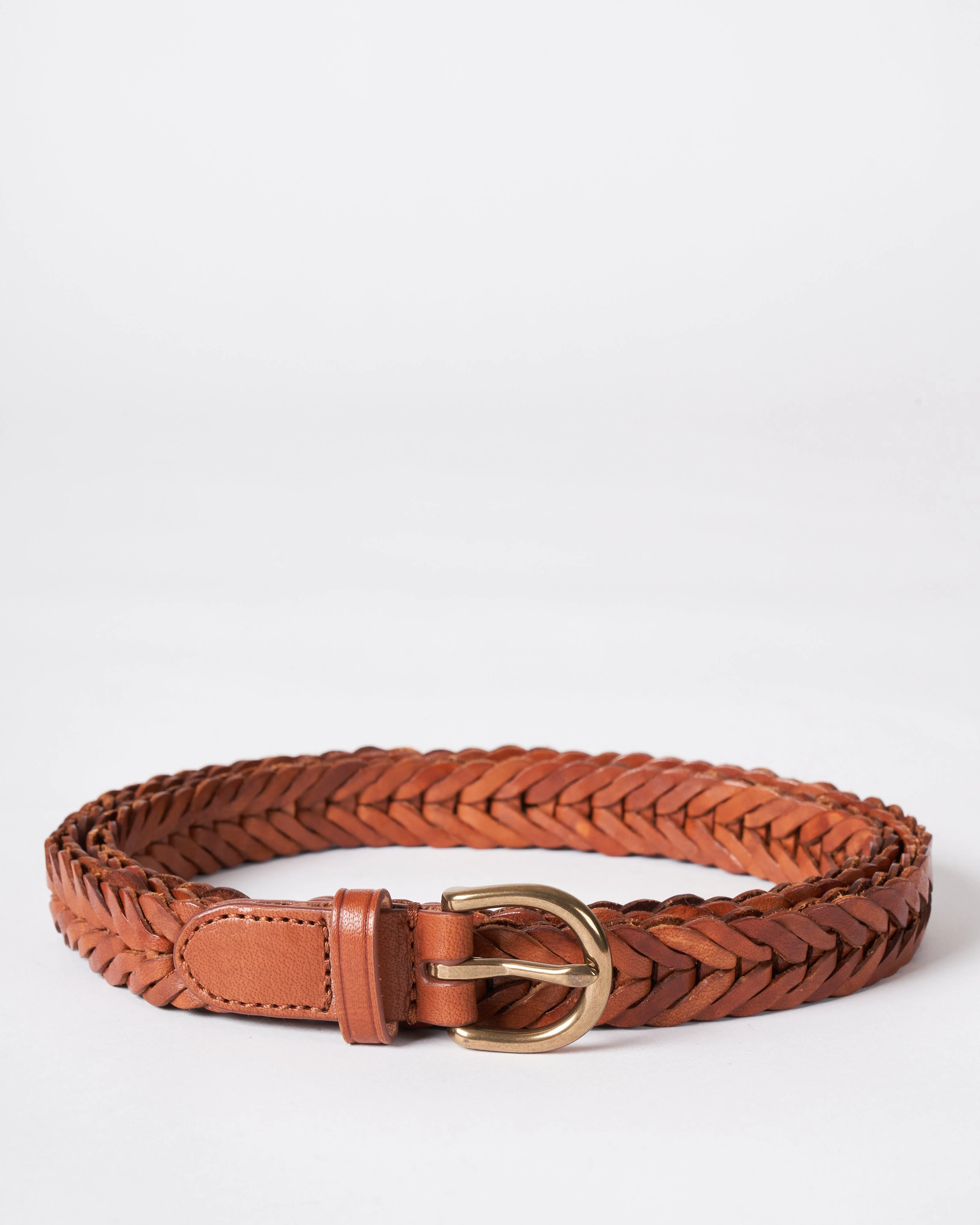 single link belt - tan leather - Image 2