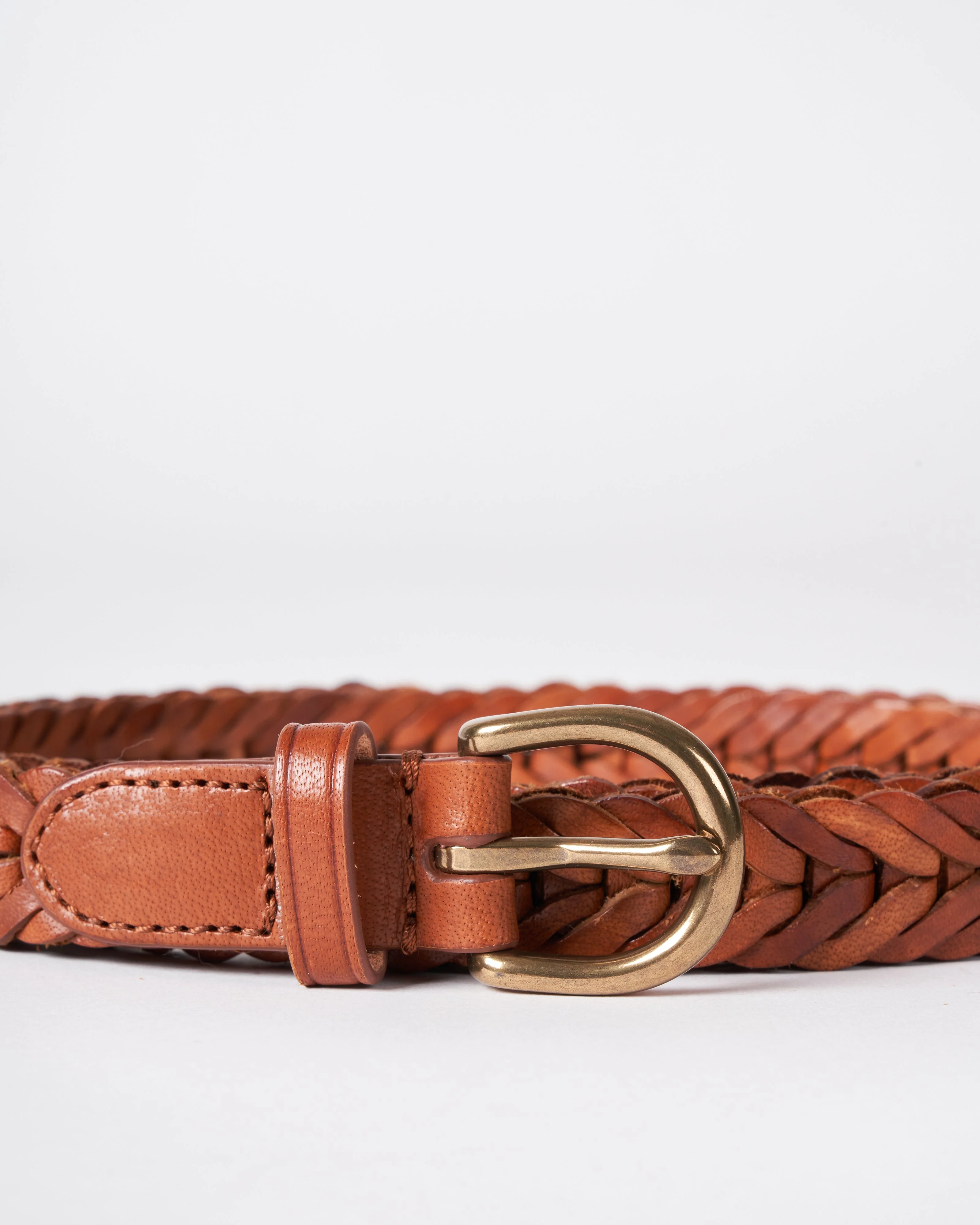 single link belt - tan leather - Image 3