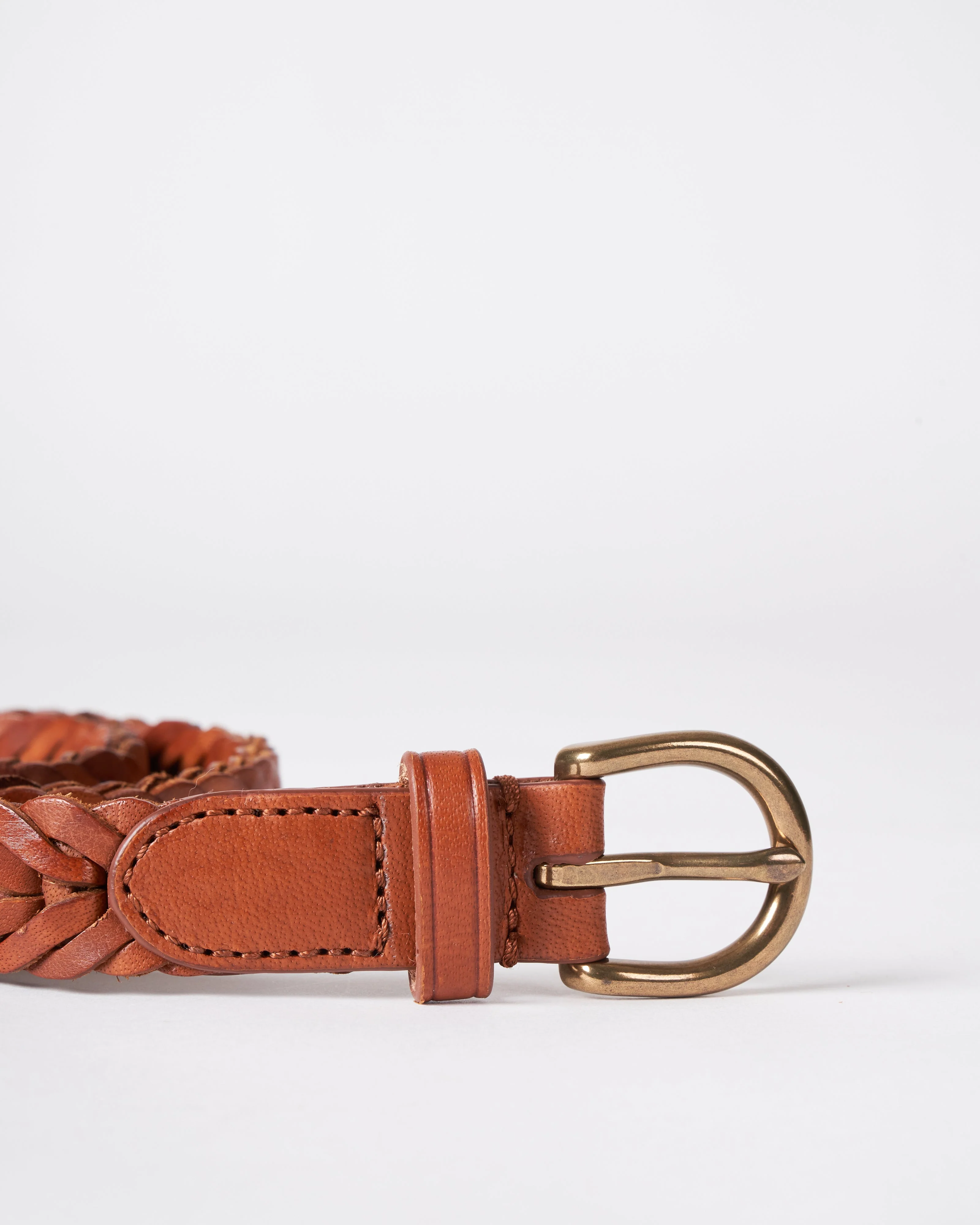 single link belt - tan leather - Image 4