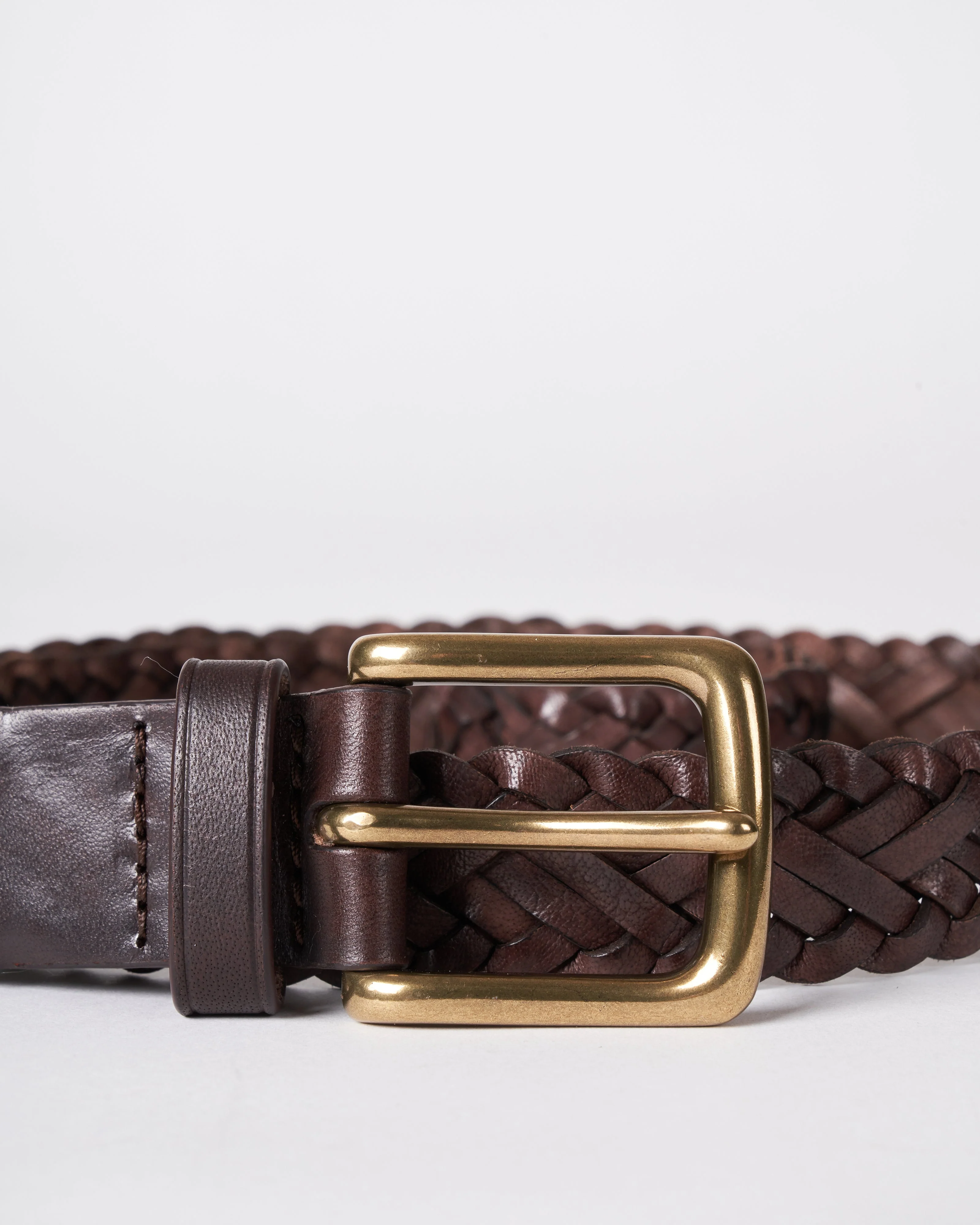 cross 9 polo belt - dark brown leather - Image 3