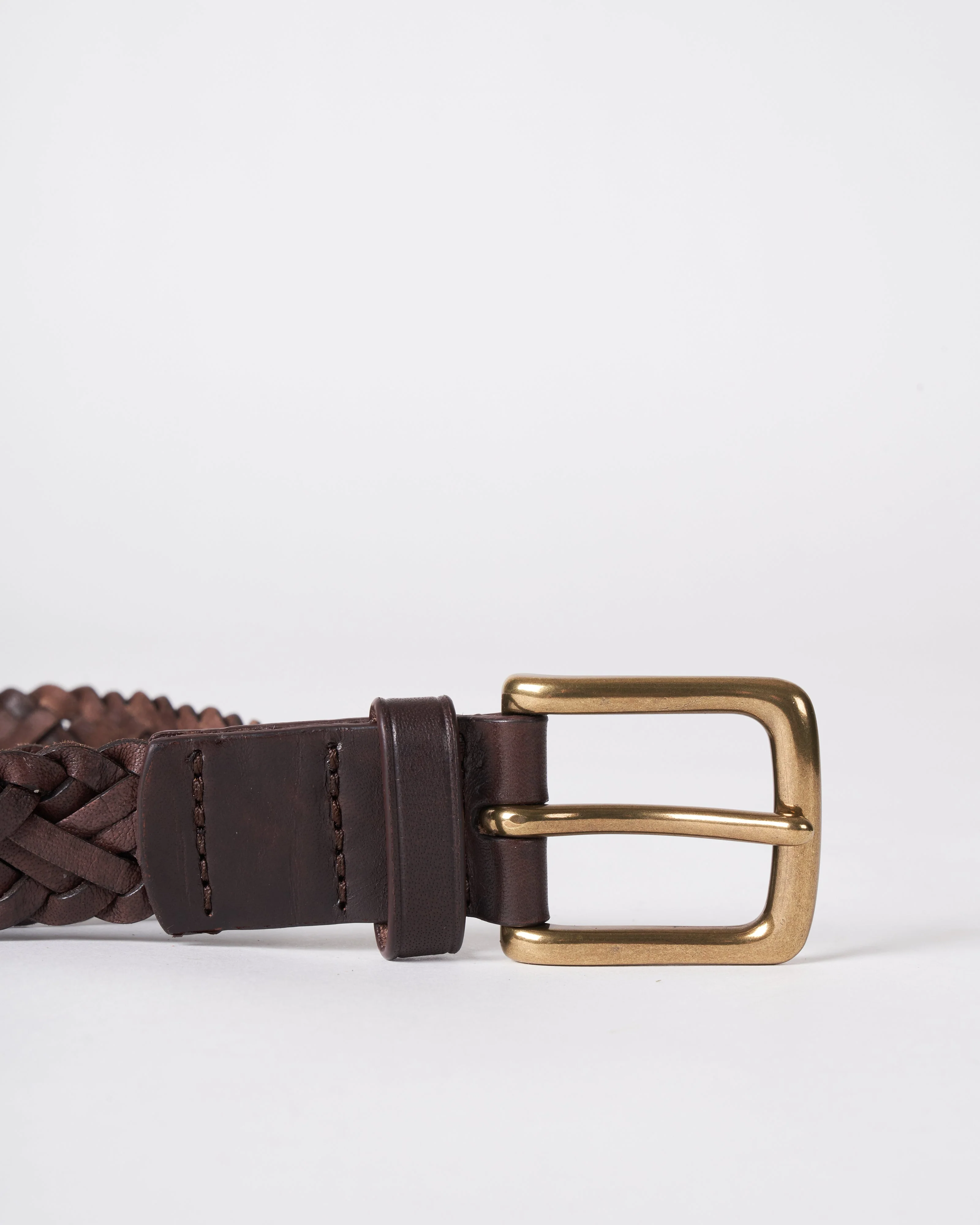 cross 9 polo belt - dark brown leather - Image 4