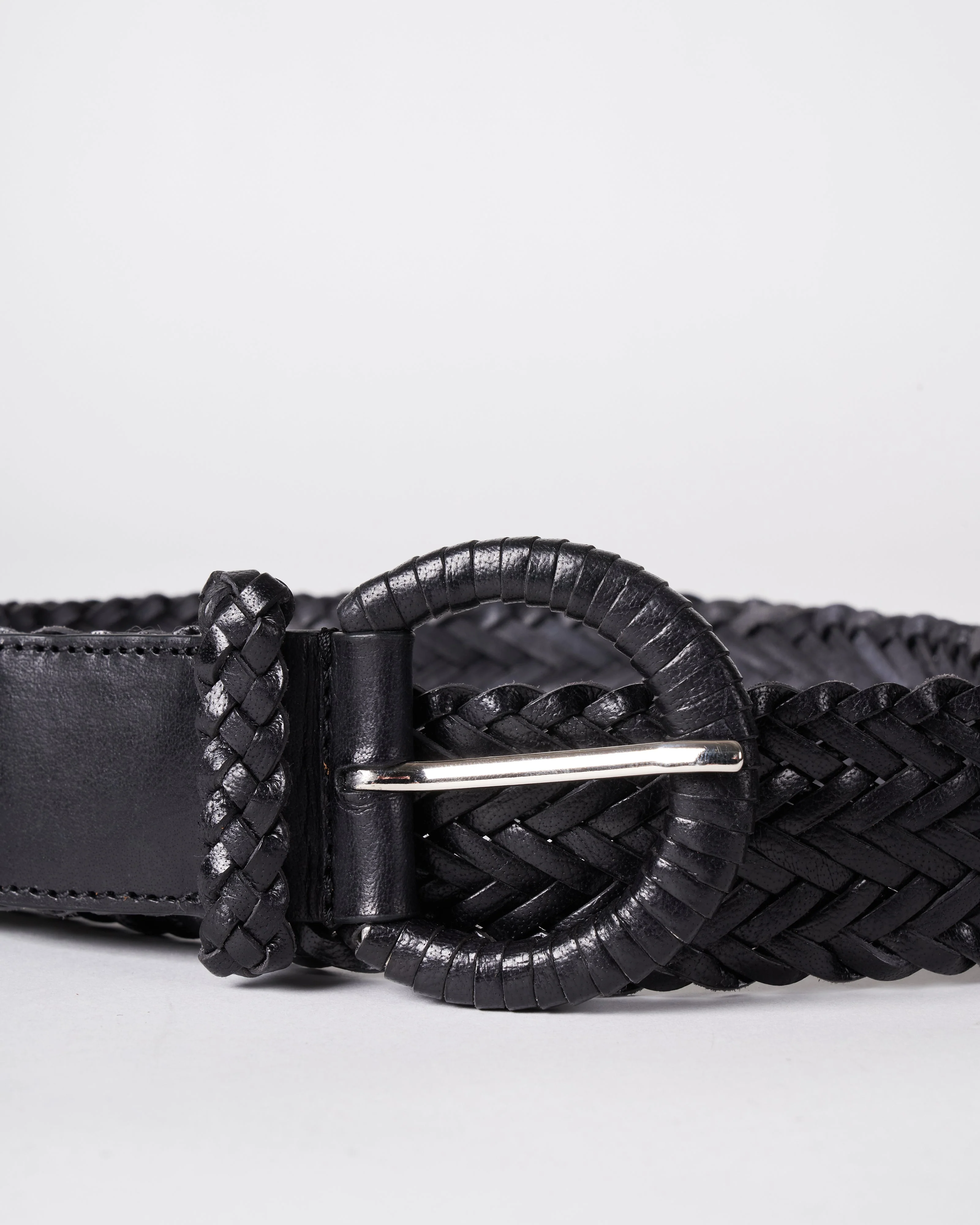 16ply belt - black leather - Image 3