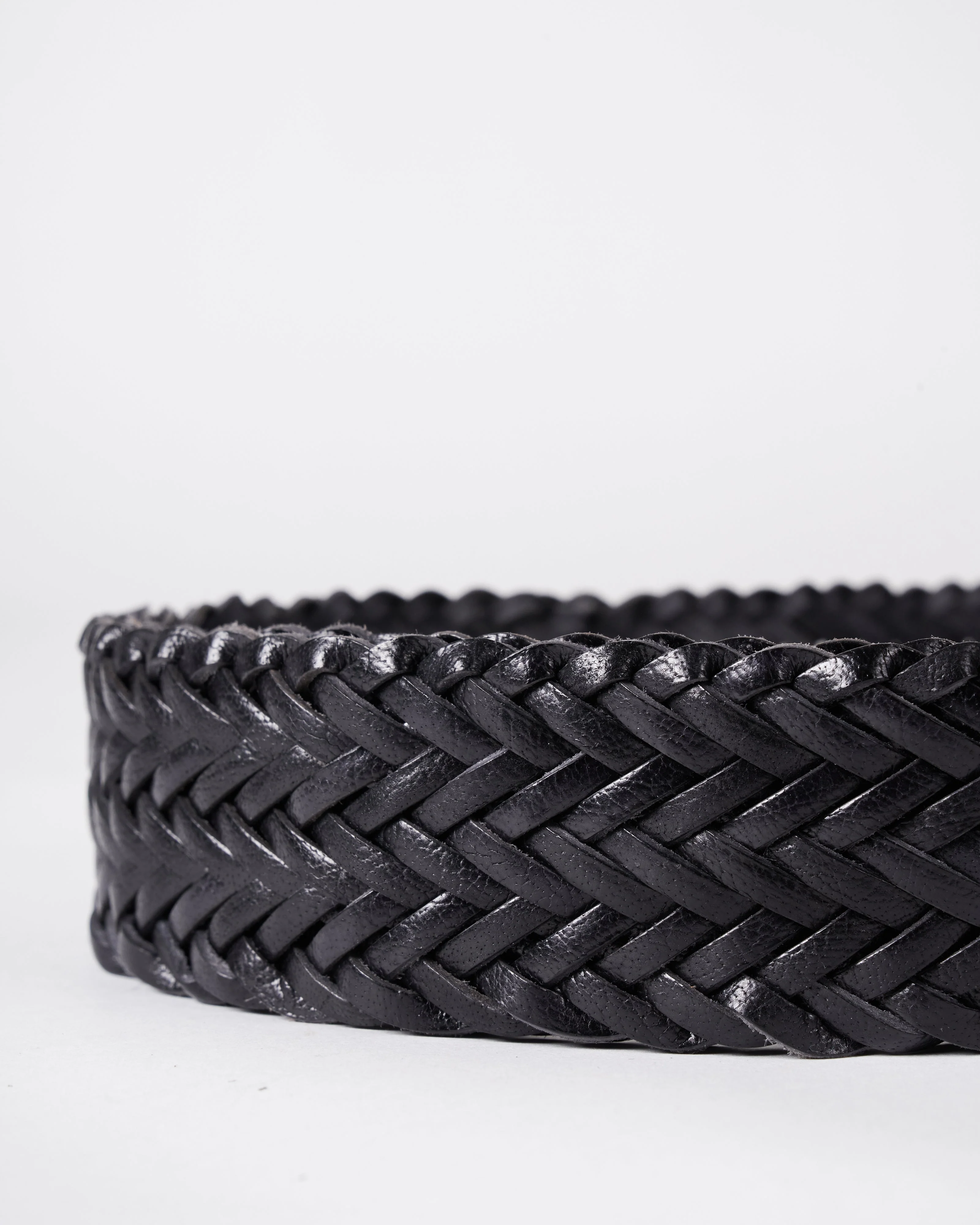 16ply belt - black leather - Image 5