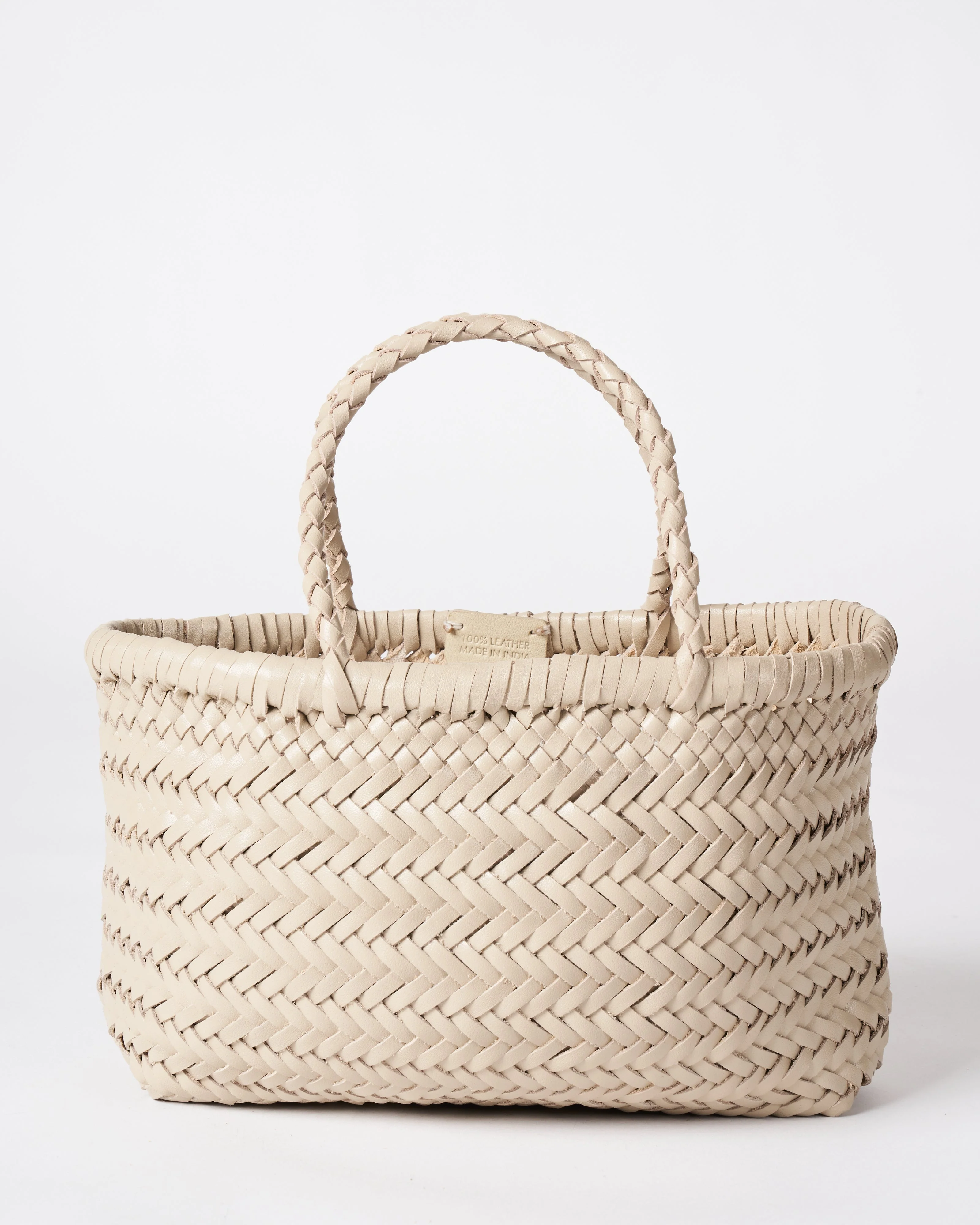 mini flat gora - pearl leather - Image 2
