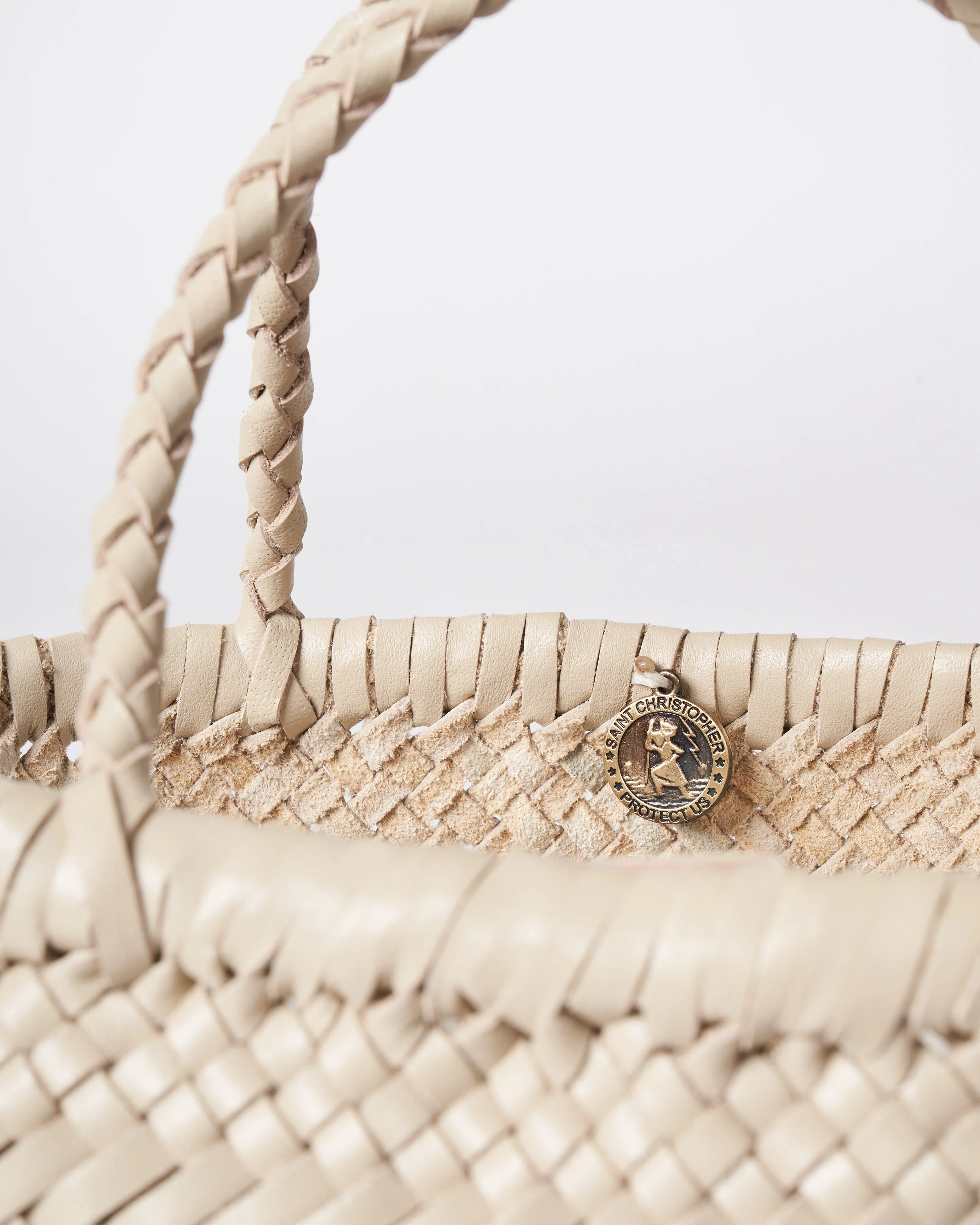 mini flat gora - pearl leather - Image 4
