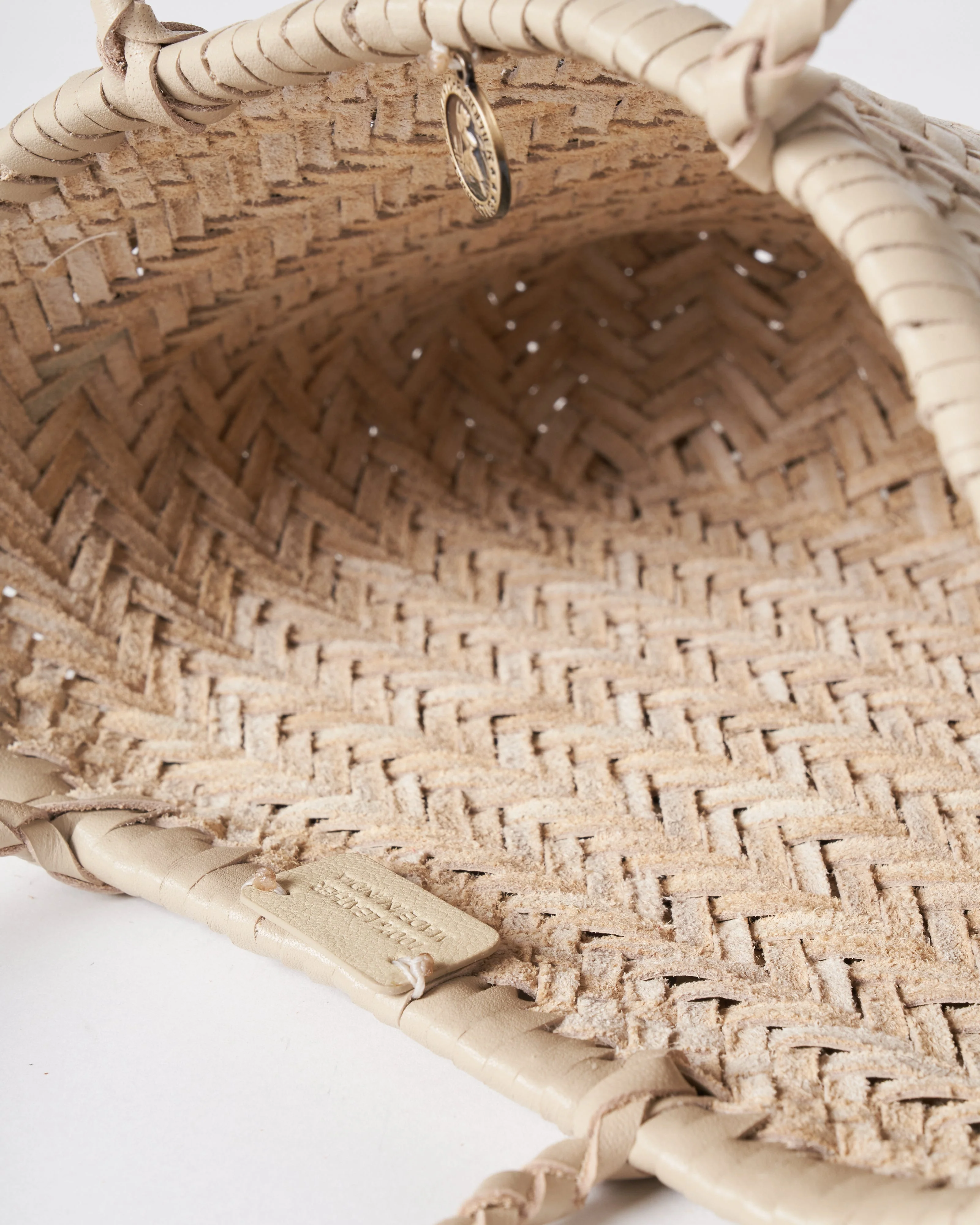 mini flat gora - pearl leather - Image 5