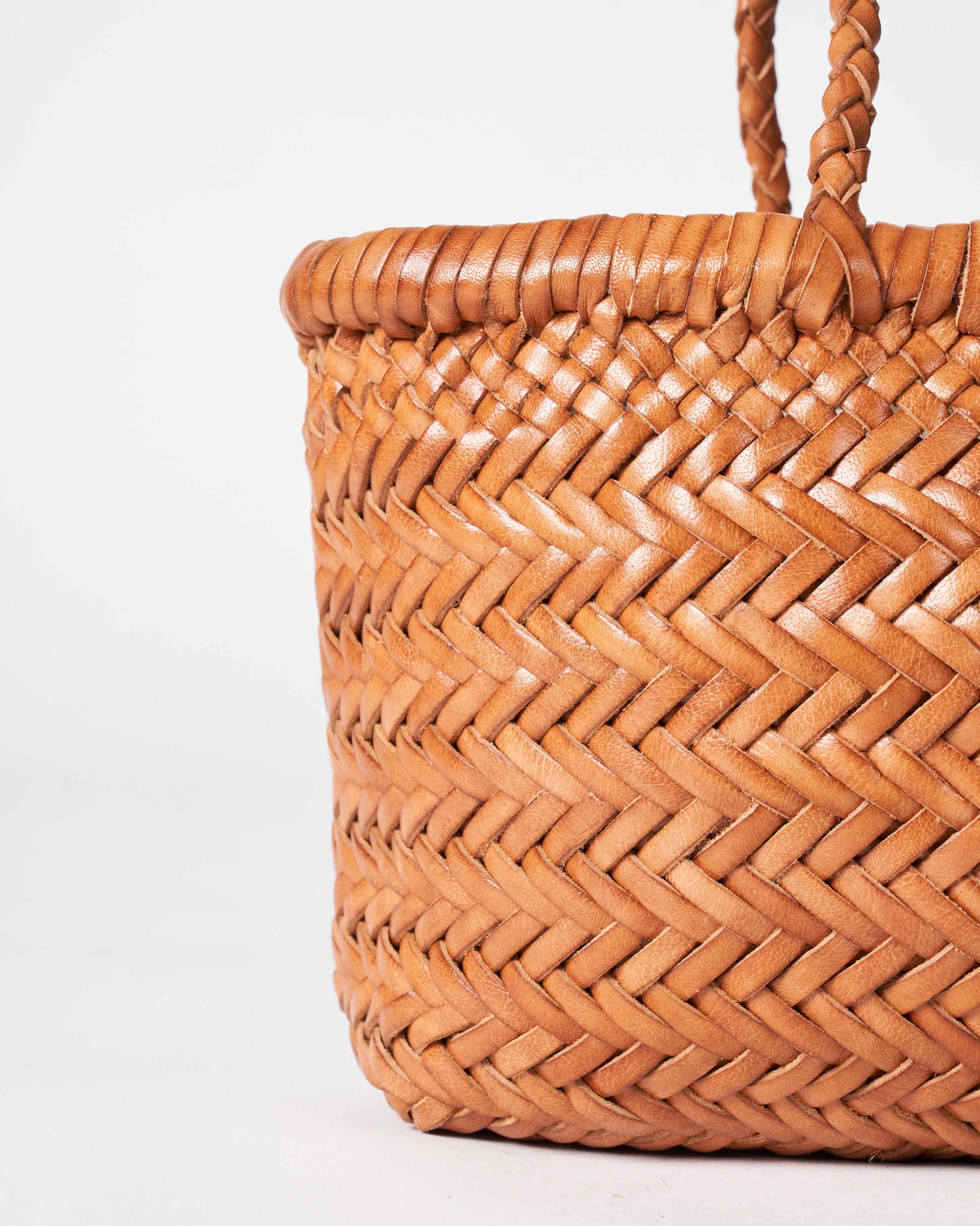 mini flat gora - tan leather - Image 3