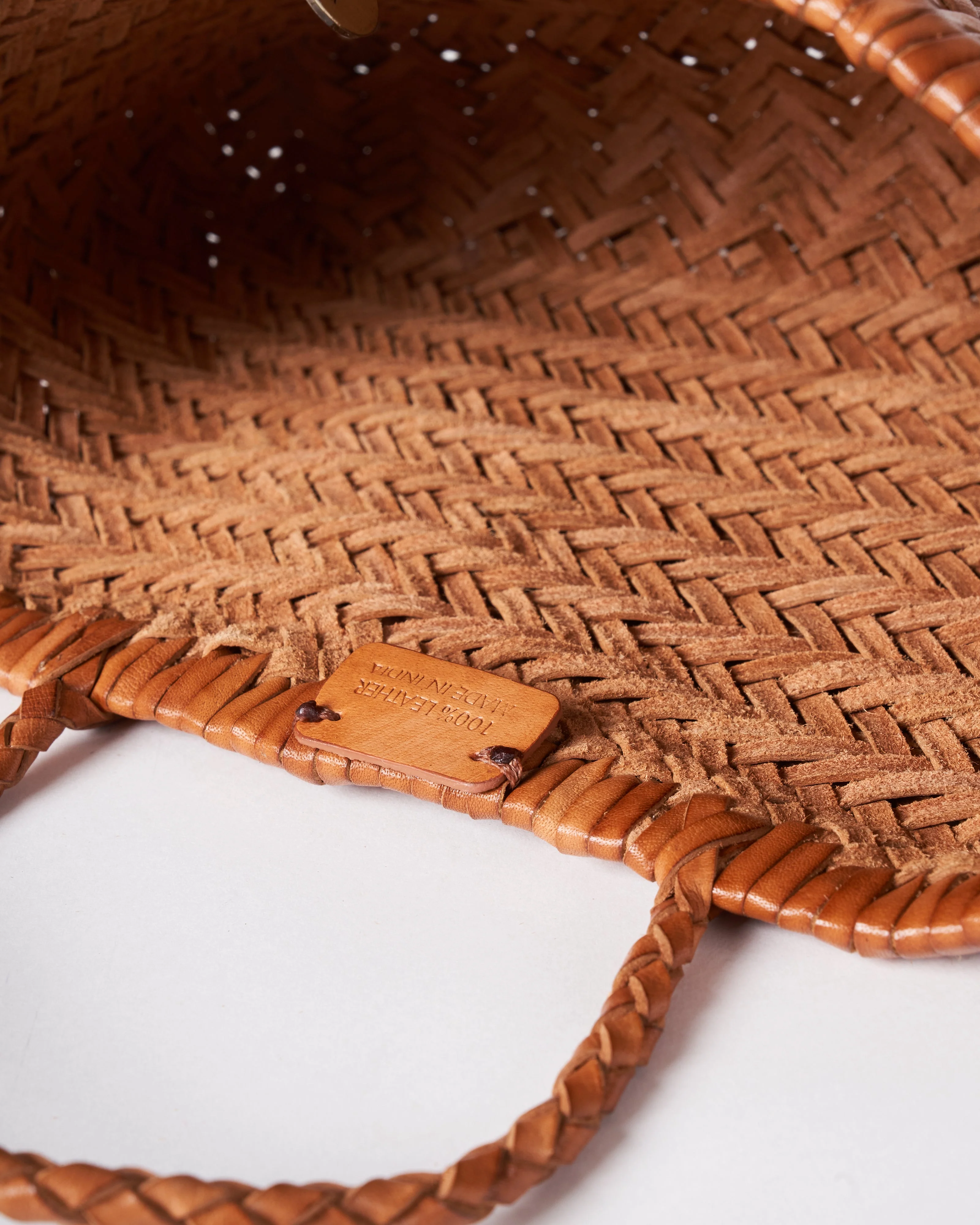 mini flat gora - tan leather - Image 5