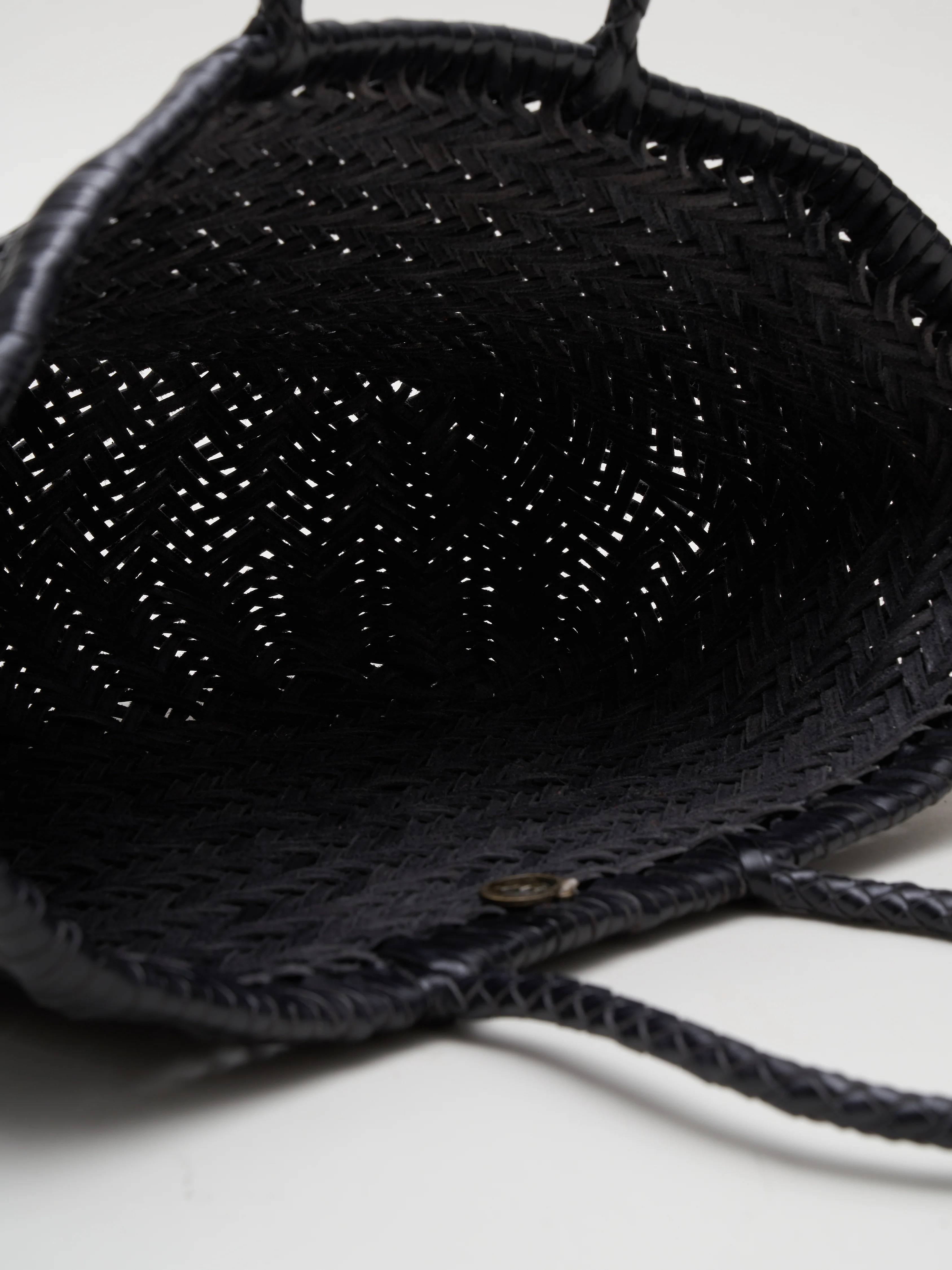 small bamboo triple jump bag - black - Image 3
