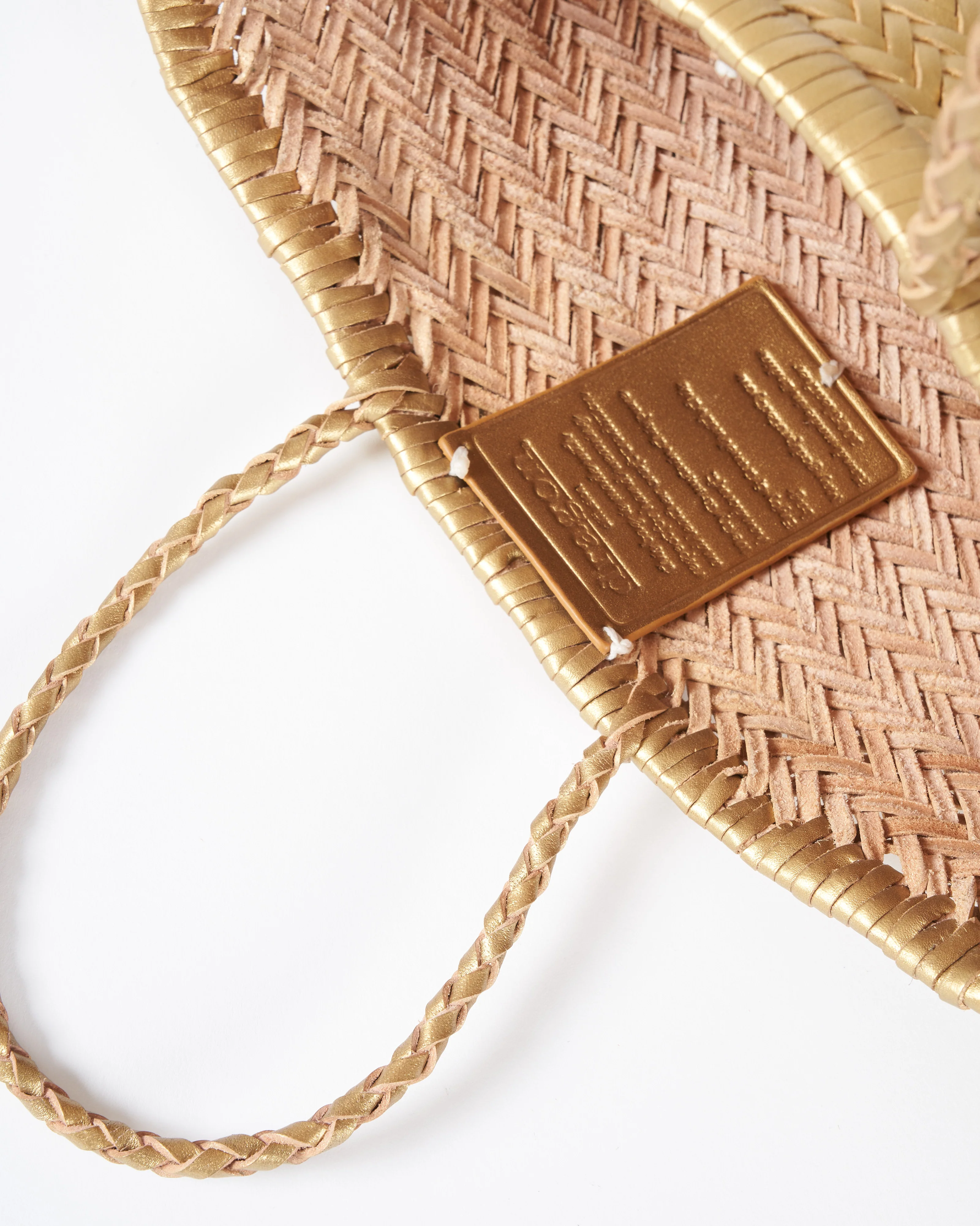 triple jump mini - gold leather - Image 3