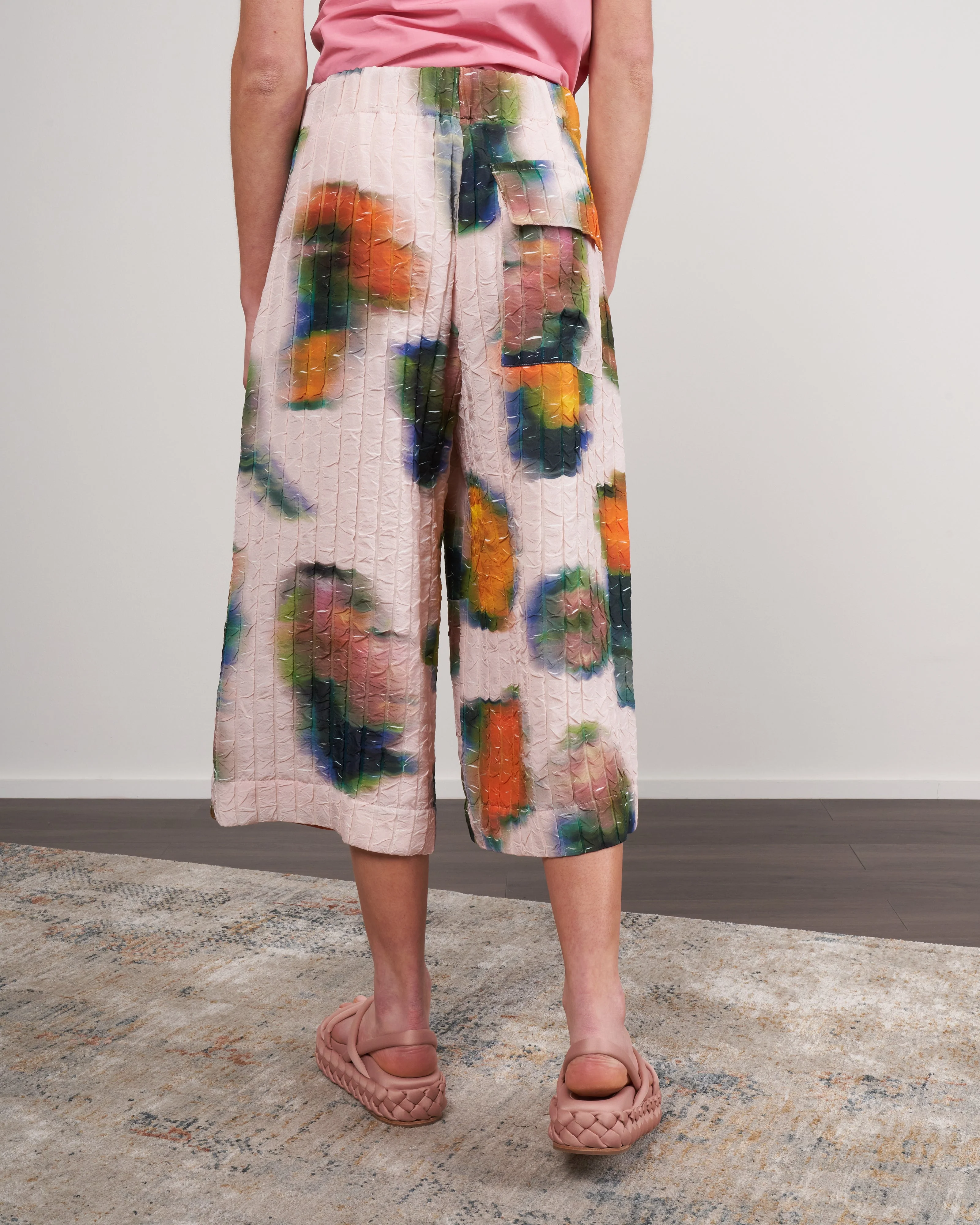 paint oversized bermuda shorts - ecru 5 - Image 4