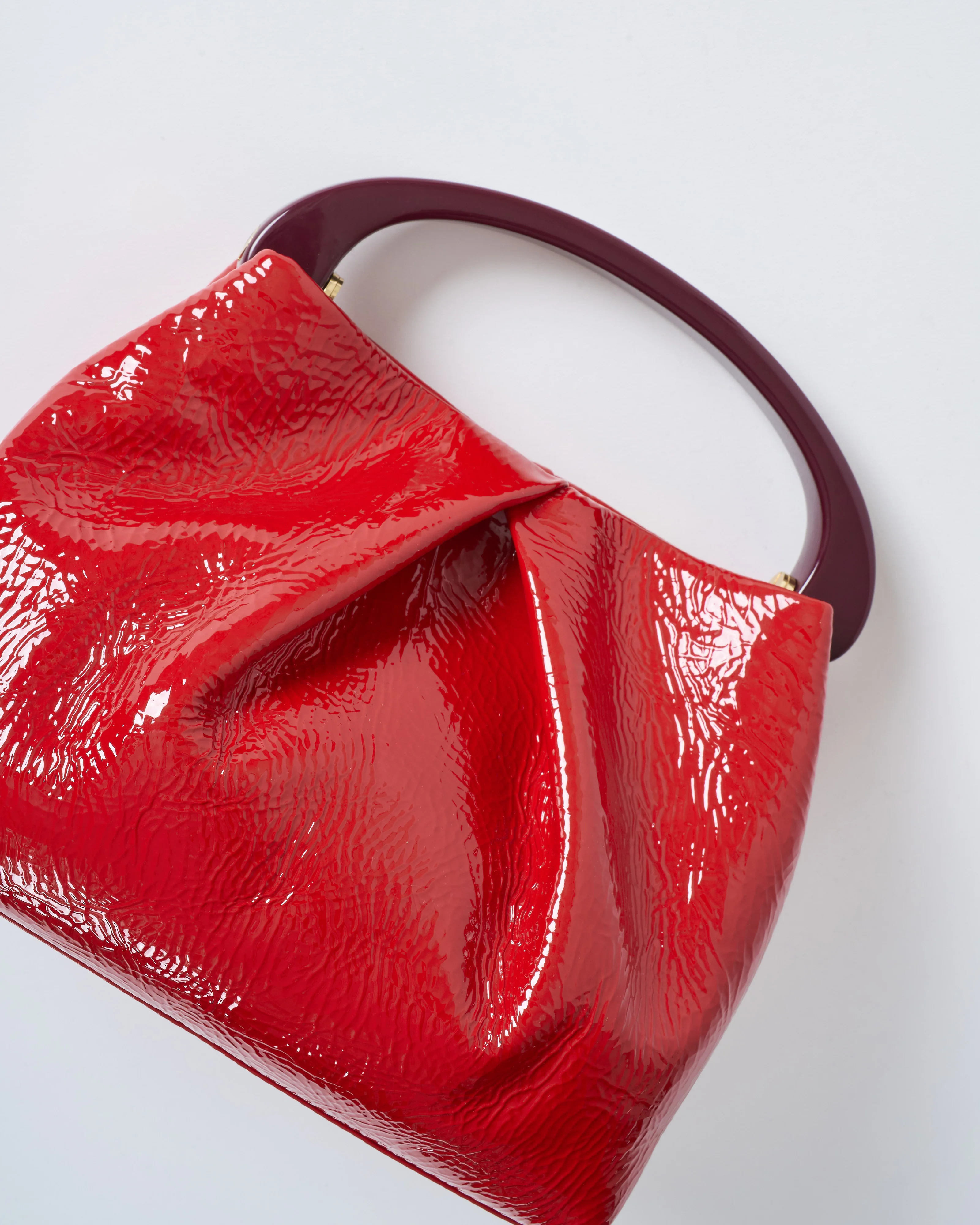 folded leather bag - Image 2