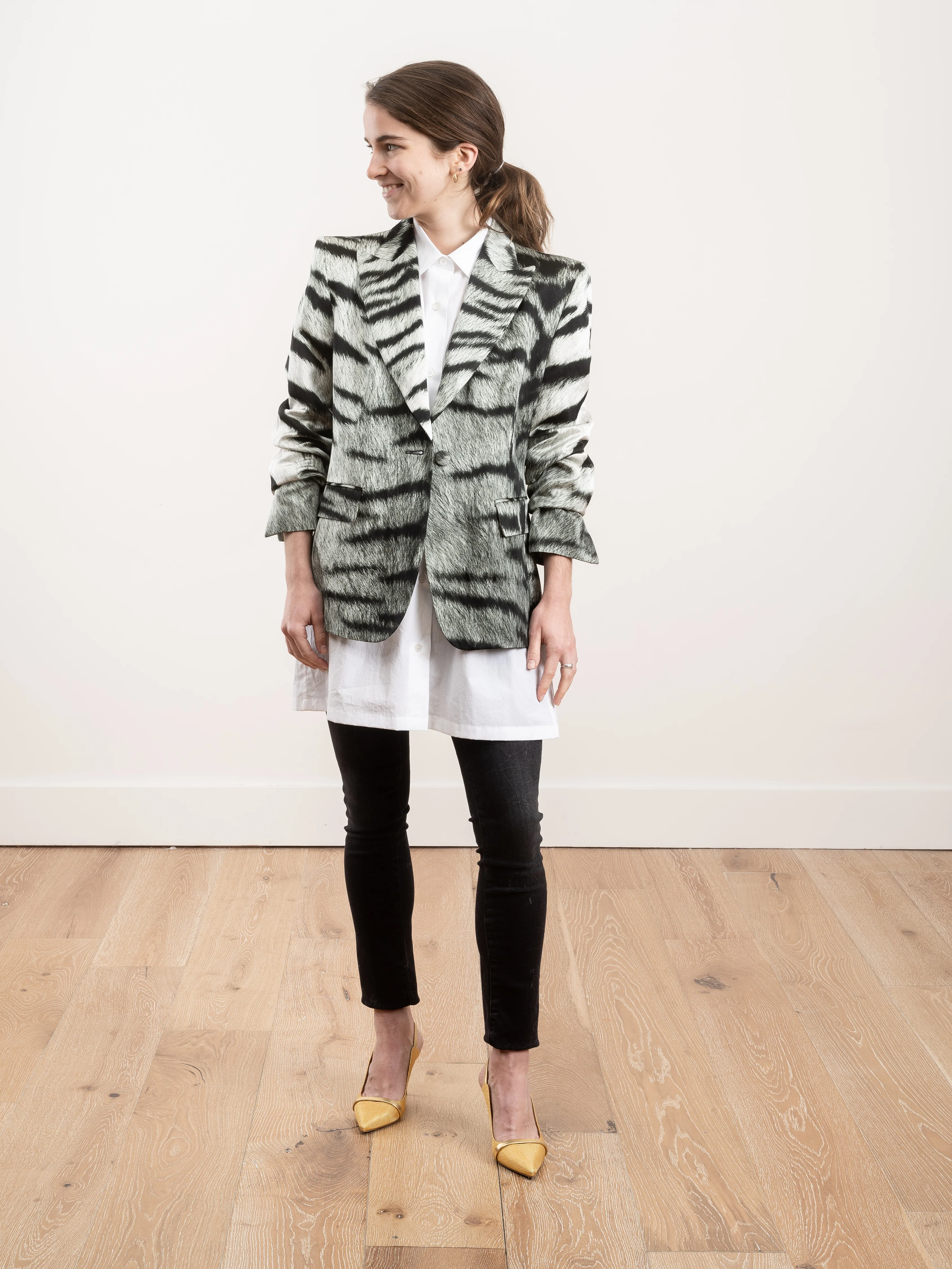 baia tiger jacket - grey