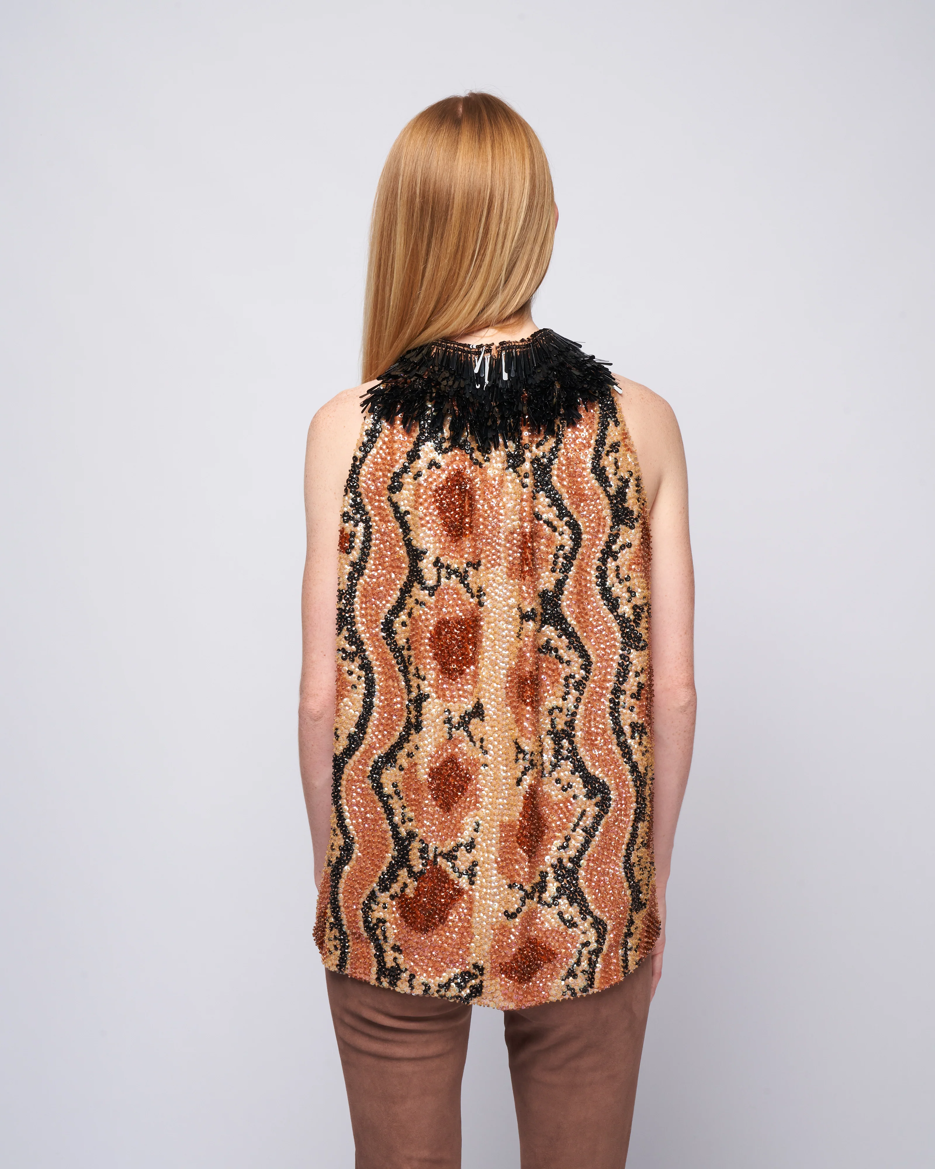 cuzo emb shirt - beige - Image 4