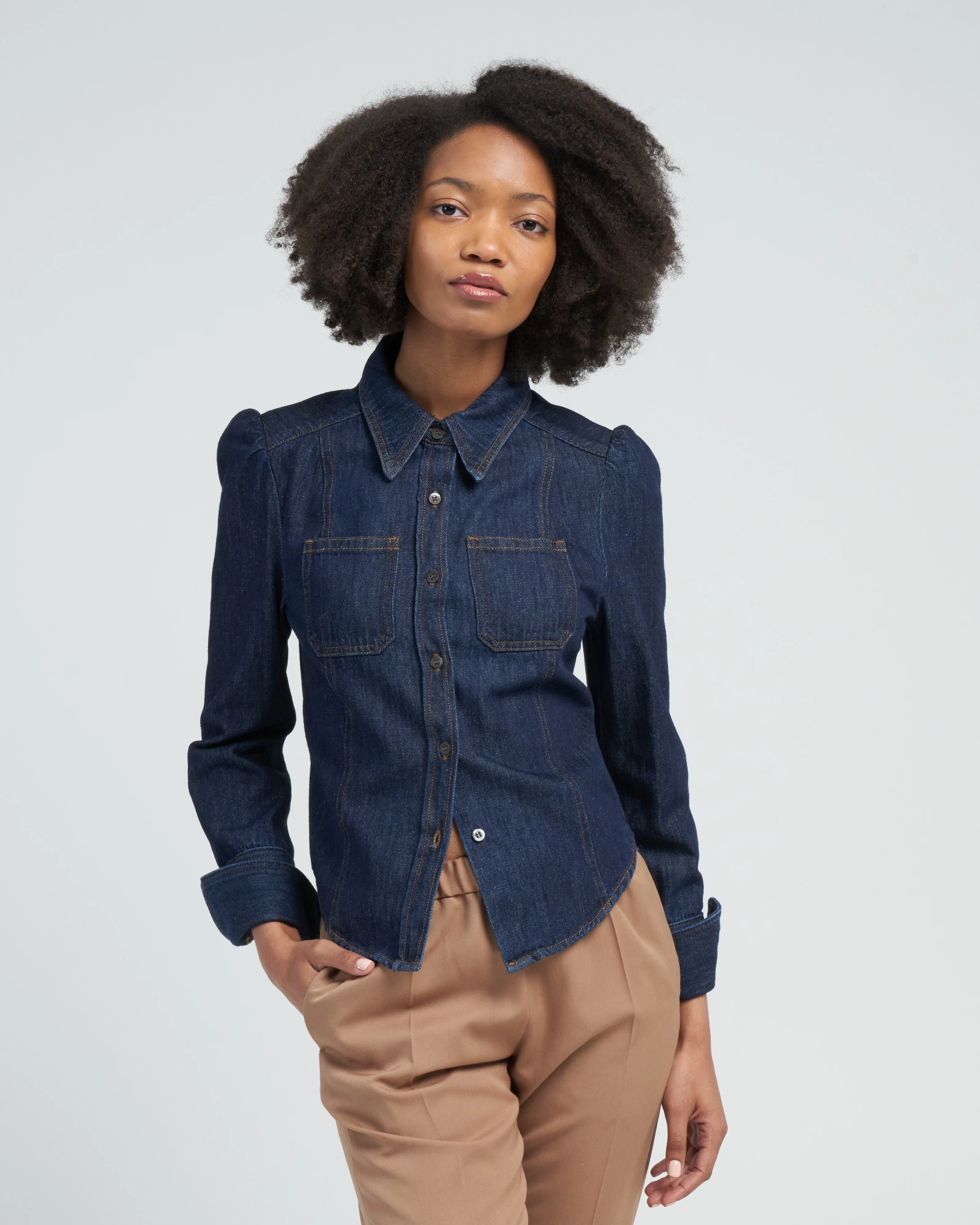 cymbal shirt - indigo - Image 2