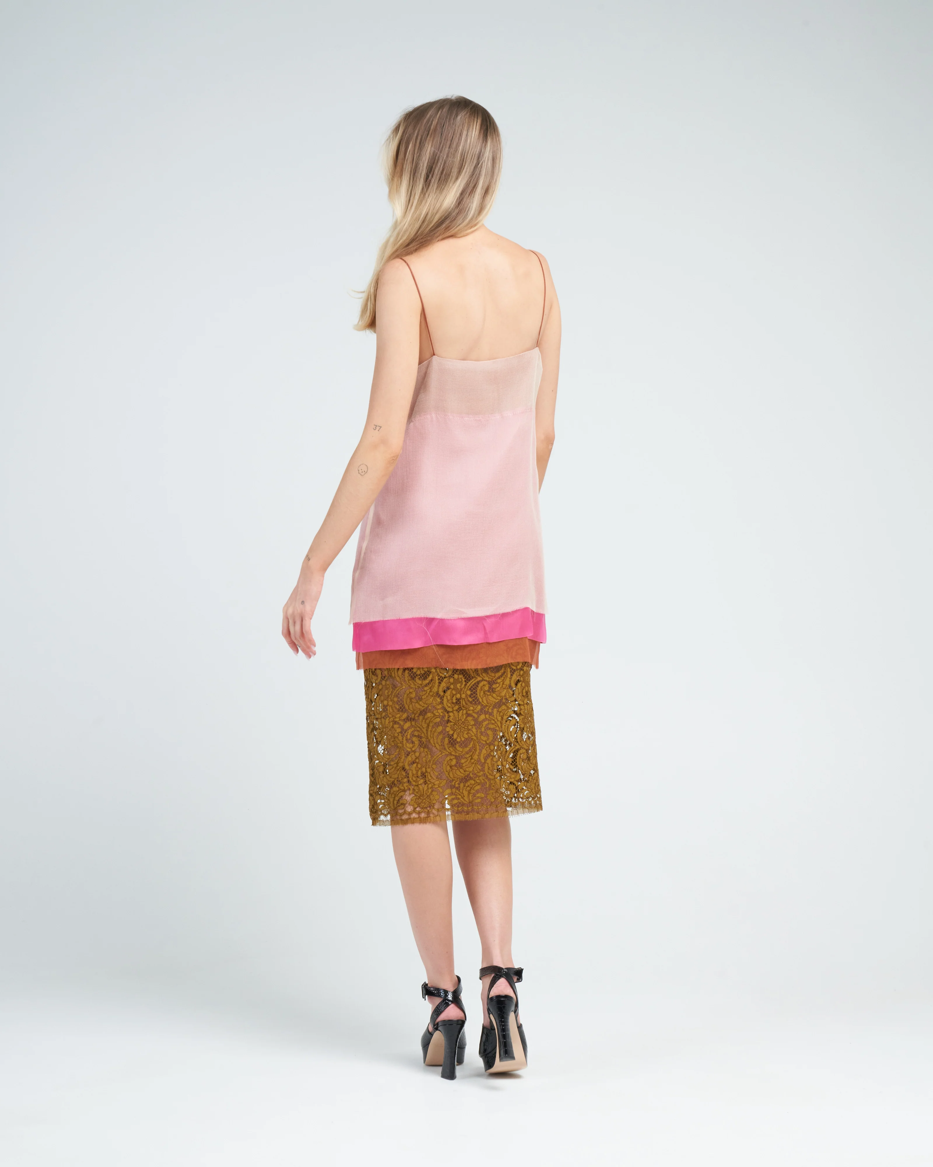 dariel dress - khaki - Image 4