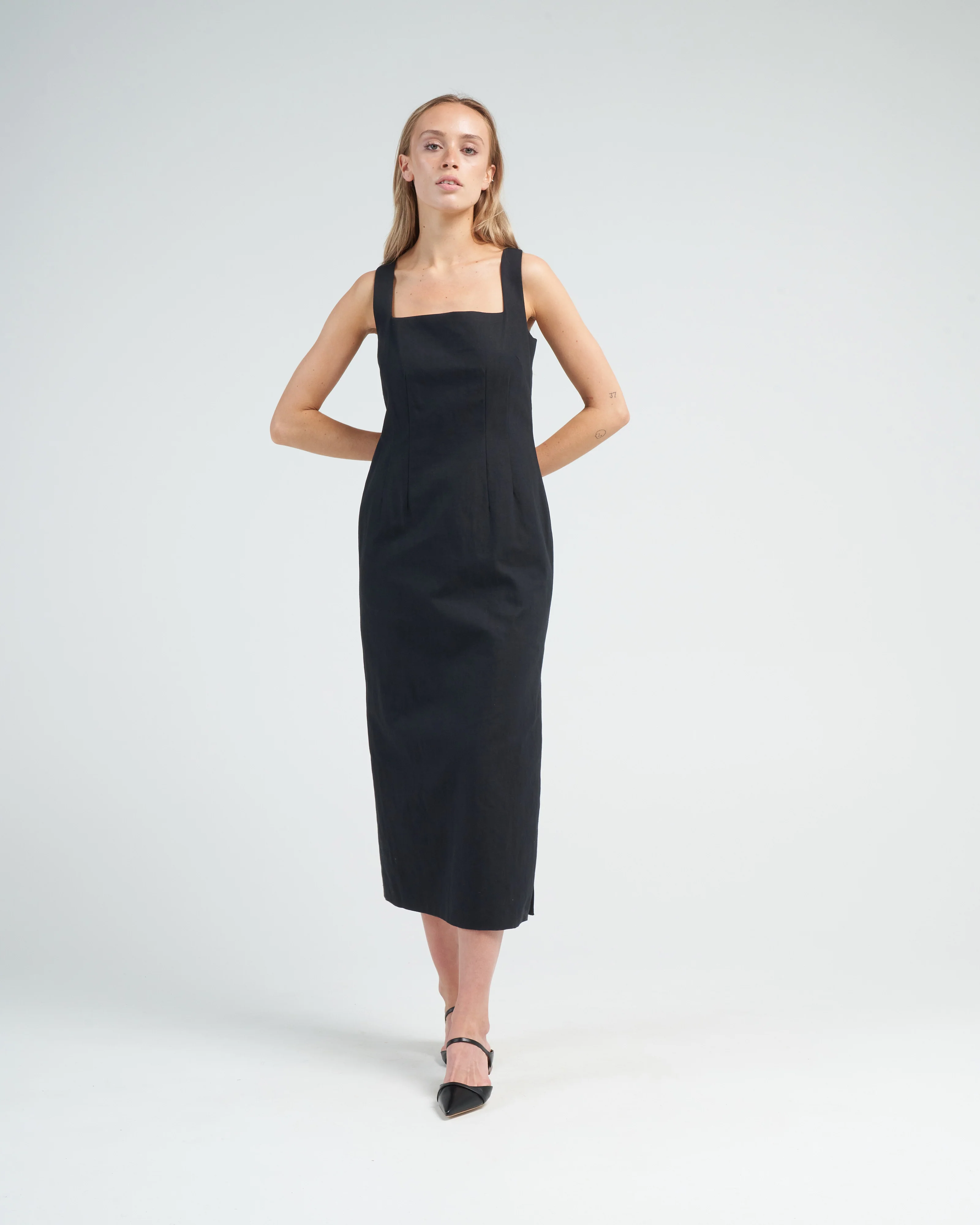 daxy long dress - black - Image 2