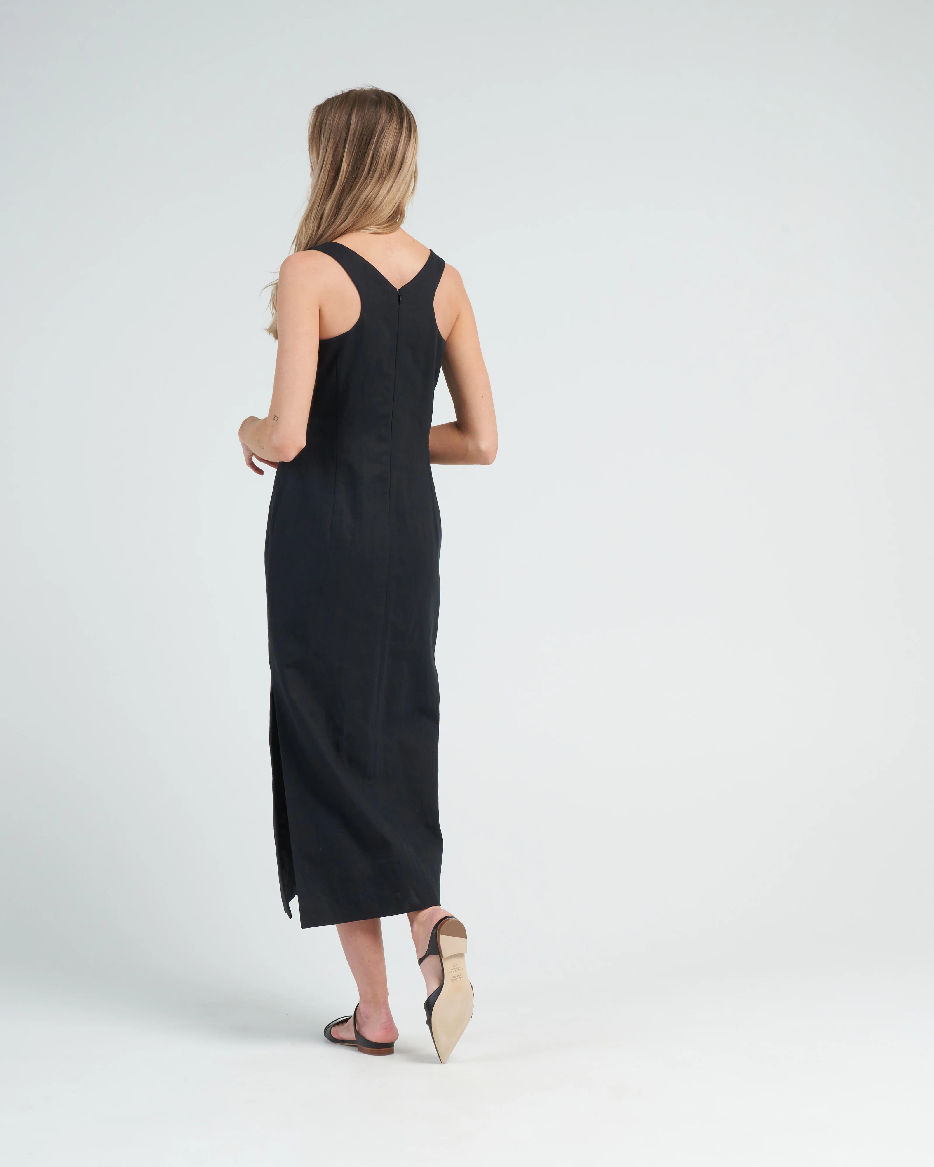 daxy long dress - black - Image 4