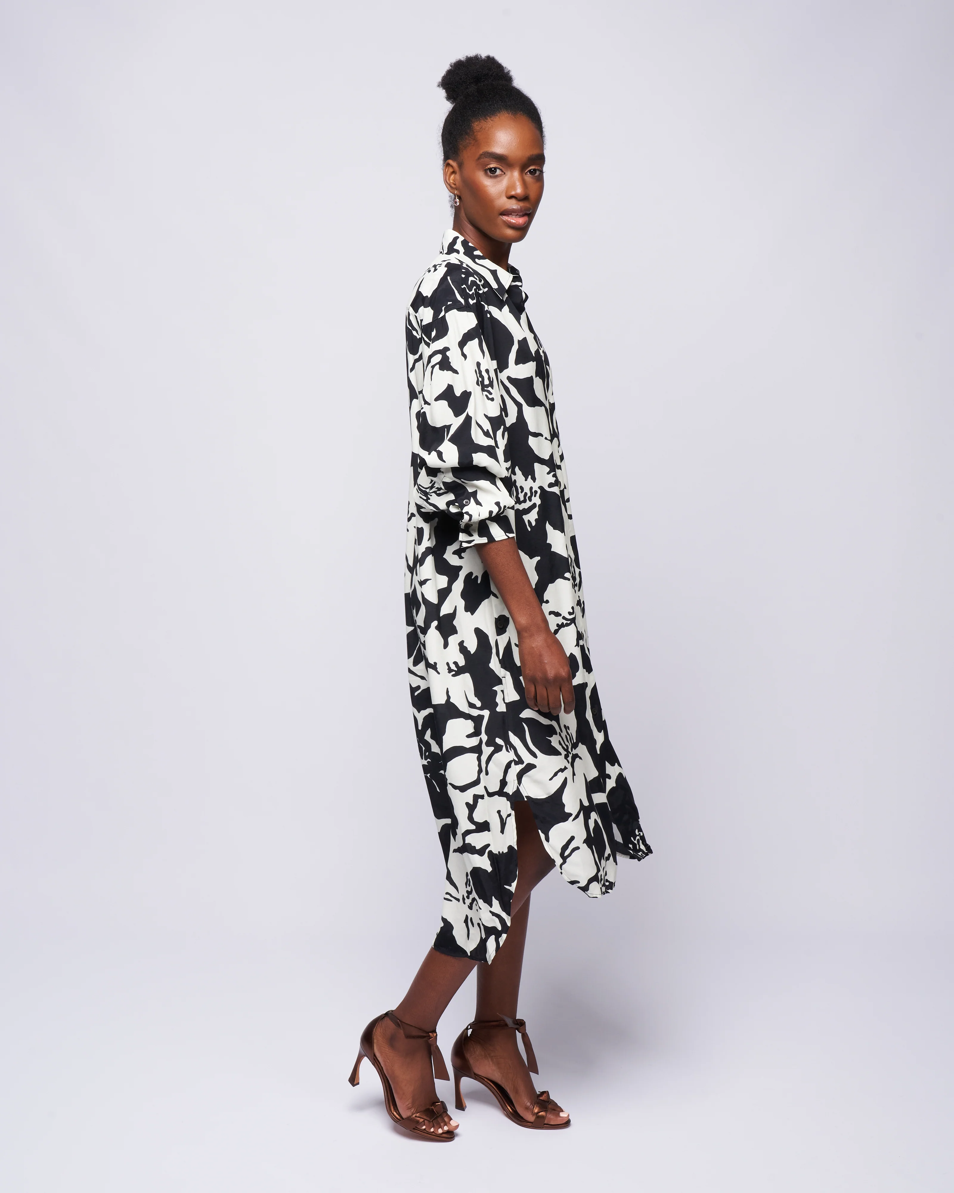 dayley short dress - black - Image 3