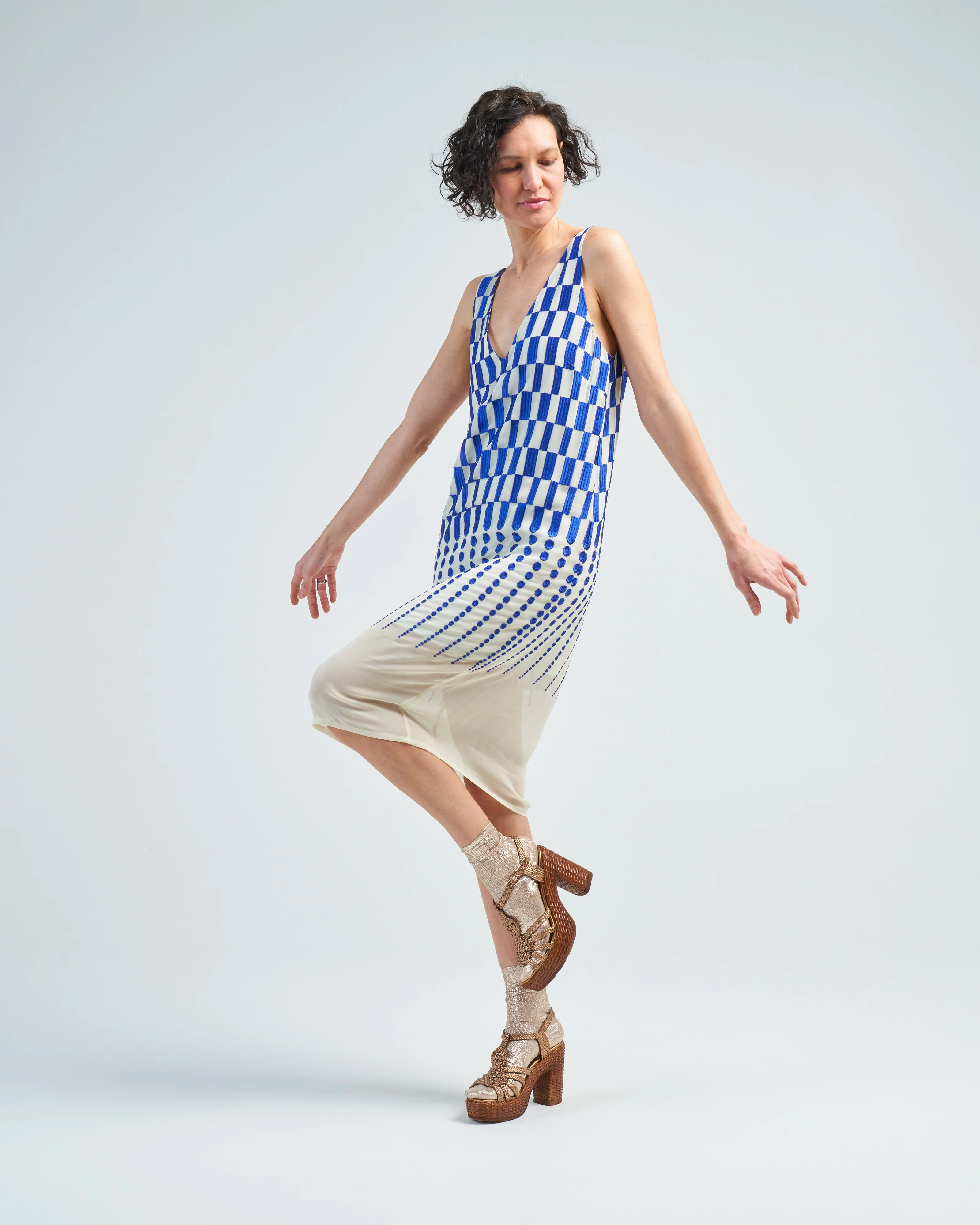 debbie emb dress
