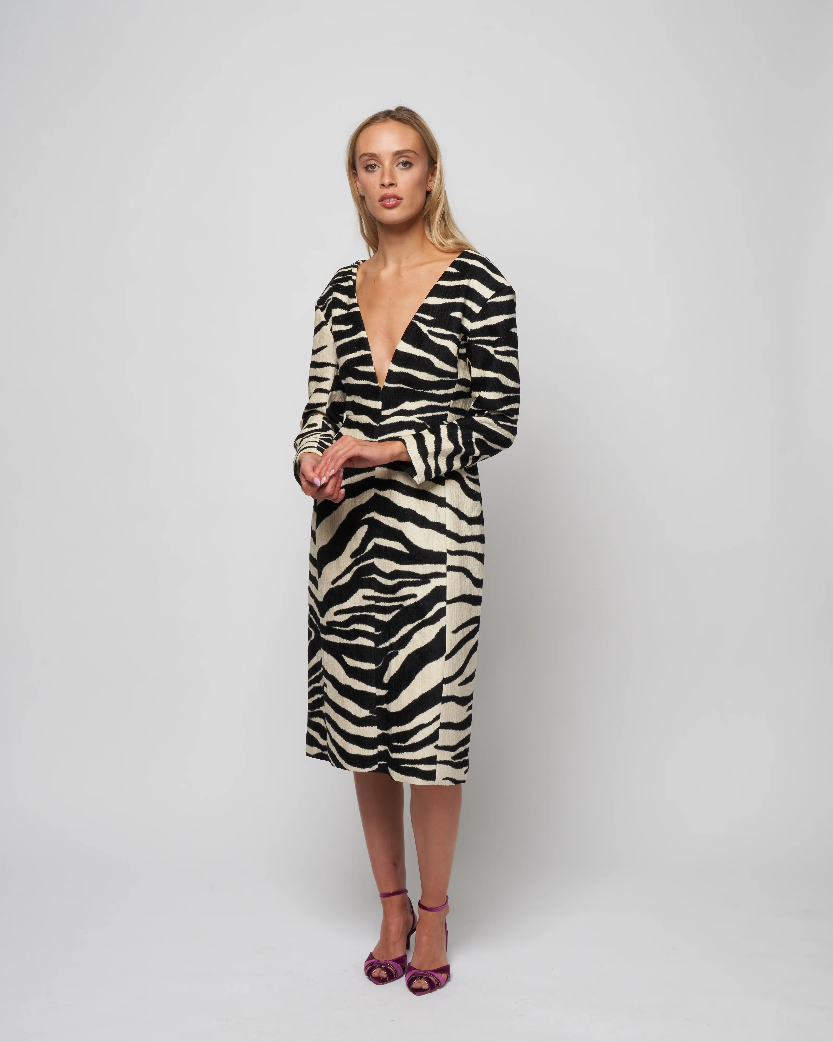 debra dress - ecru