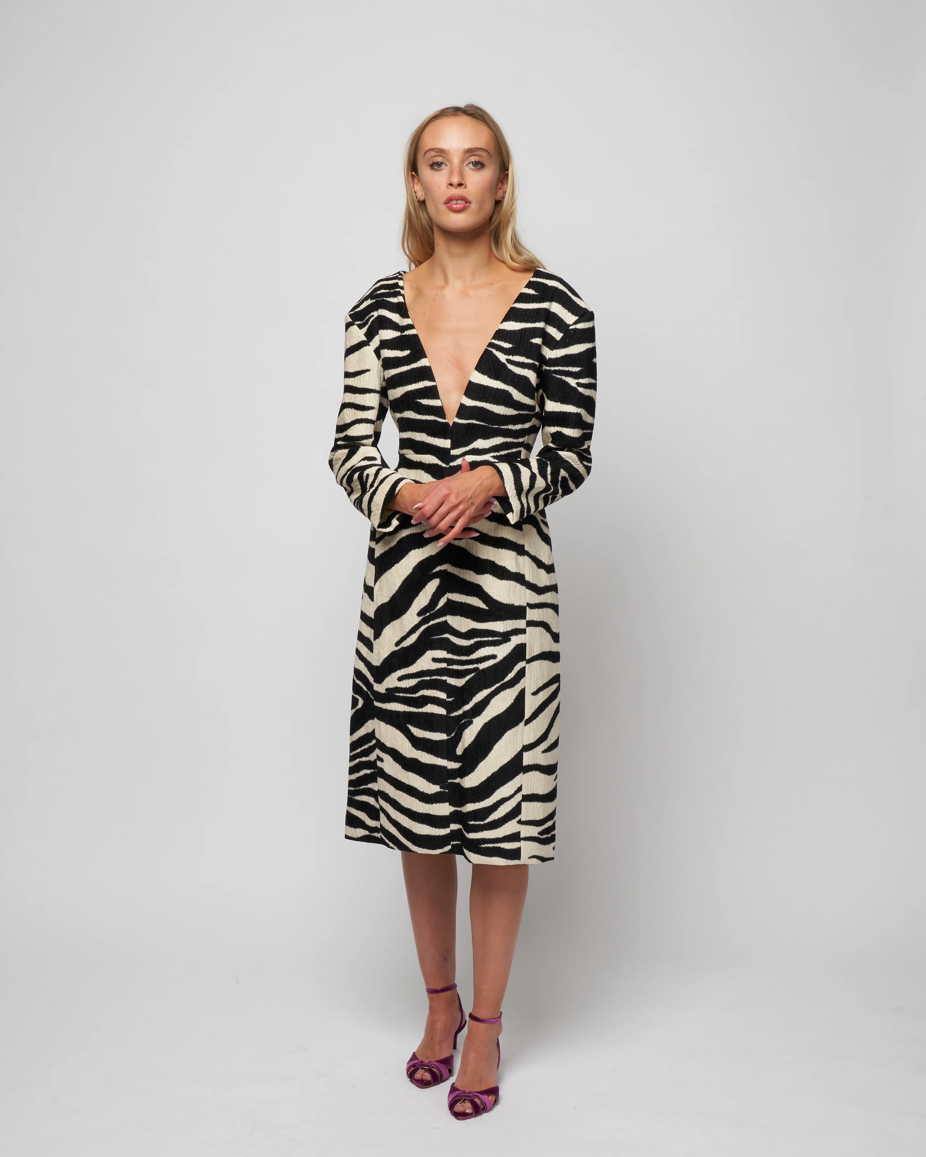 debra dress - ecru - Image 3