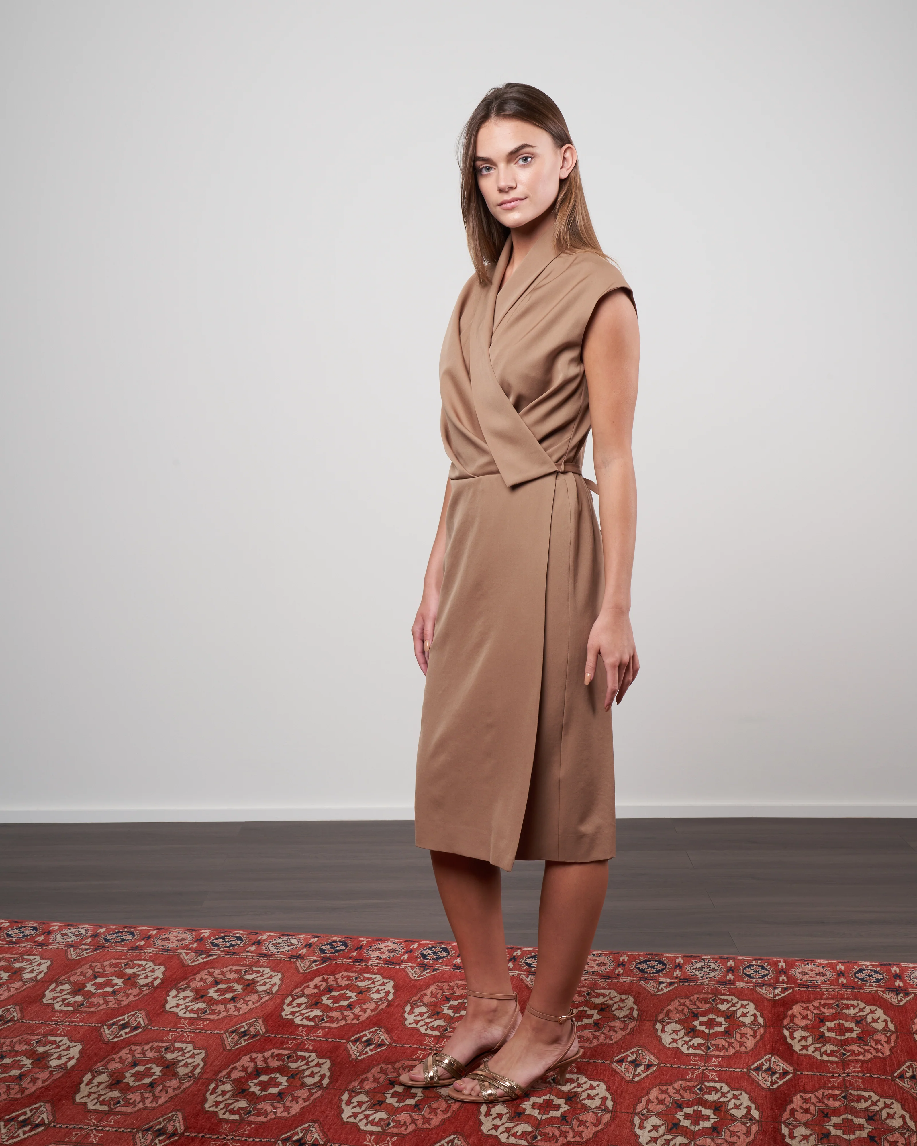 deedee dress - camel - Image 3