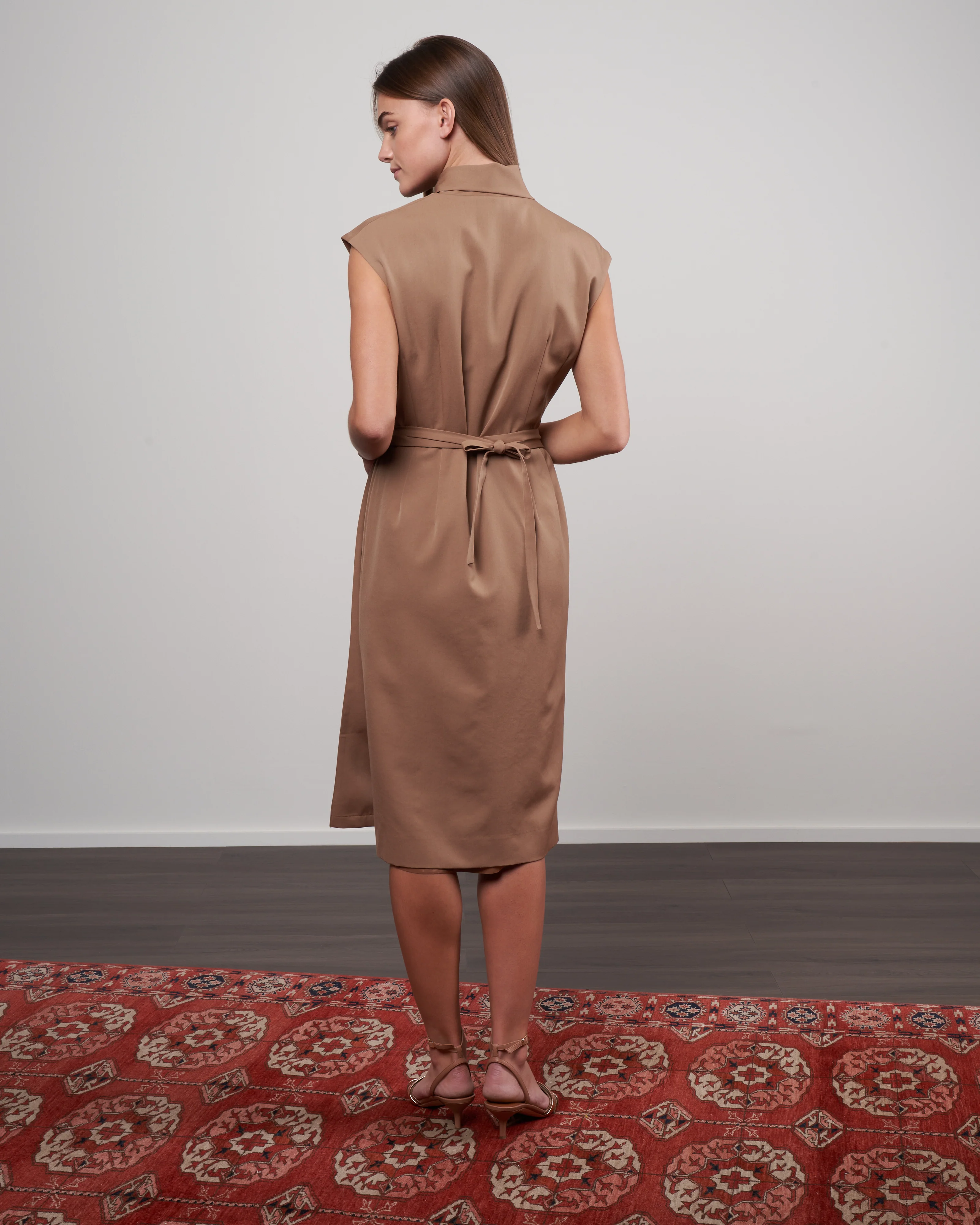deedee dress - camel - Image 4